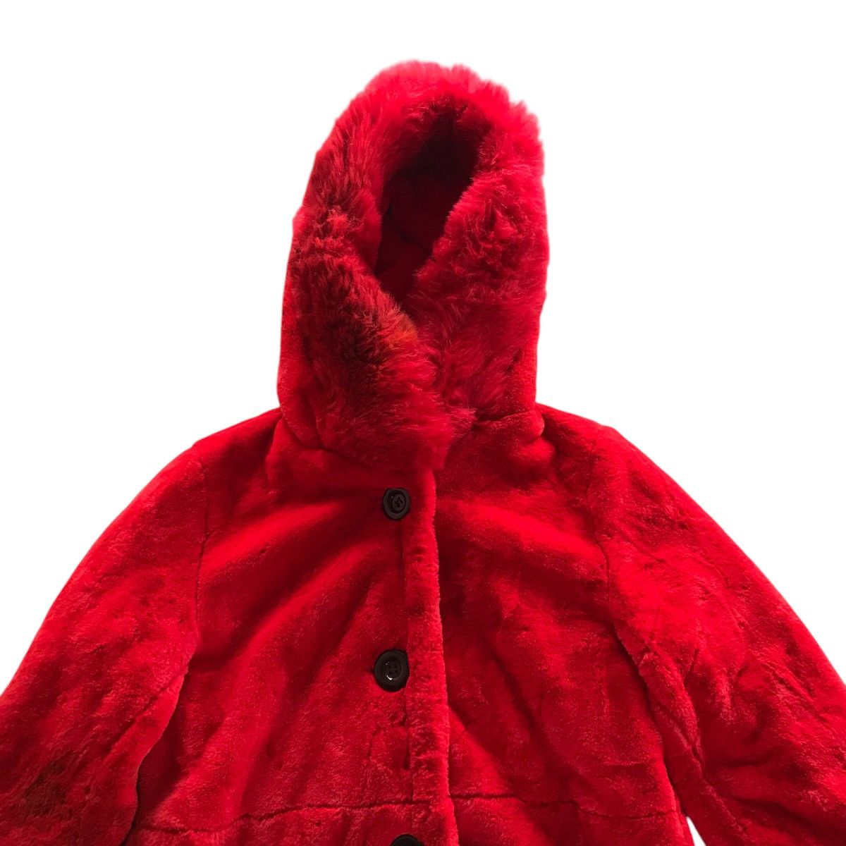 Beauty Beast × Japanese Brand L& L aifenex Faux Fur Jacket Red Color Fur Jacket Size M / US 6-8 / IT 42-44 - 3 Thumbnail