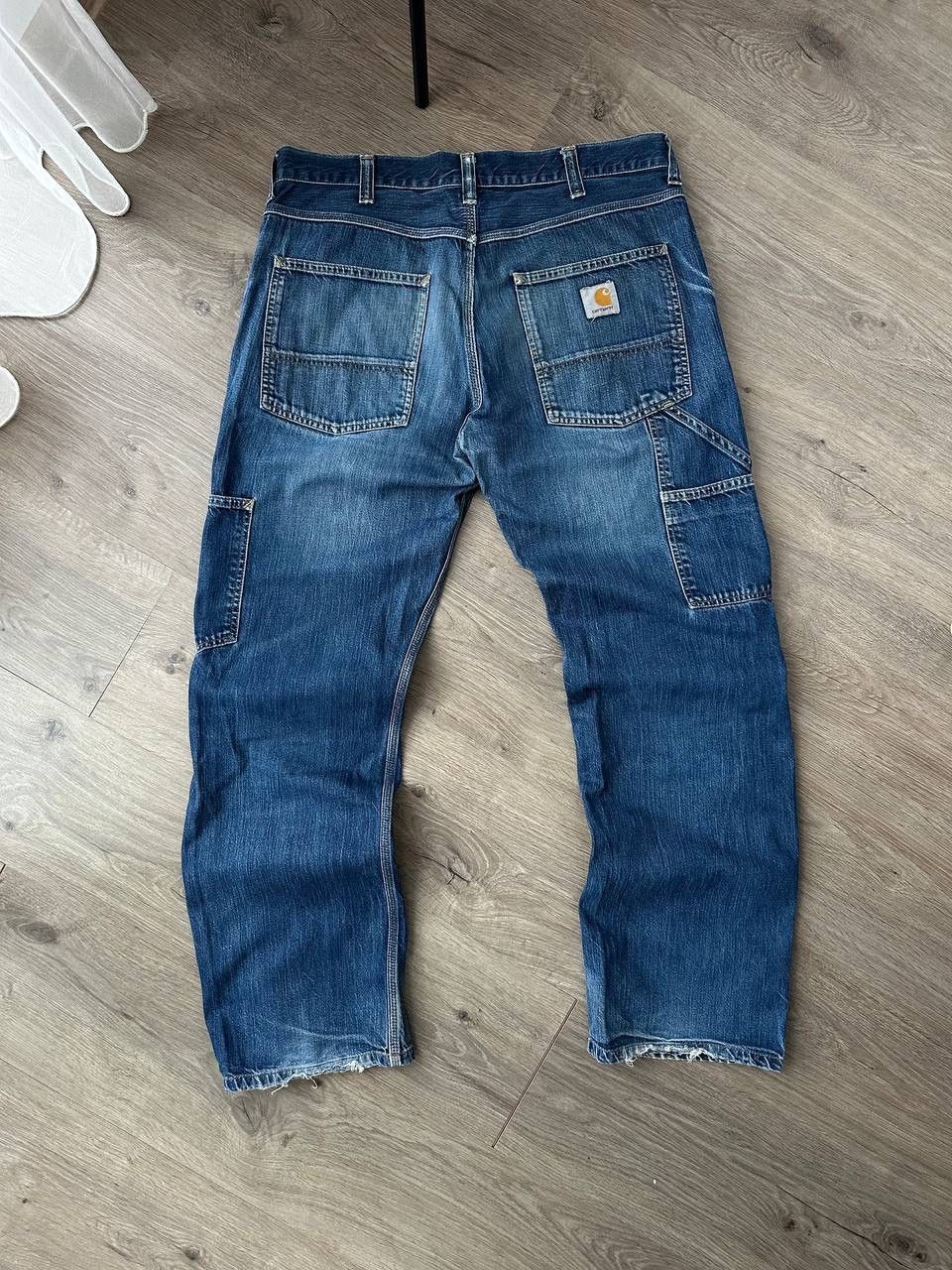 Carhartt × Carhartt Wip × Vintage Vintage Distressed Carhartt Trax Denim Pants Size US 34 / EU 50 - 1 Thumbnail