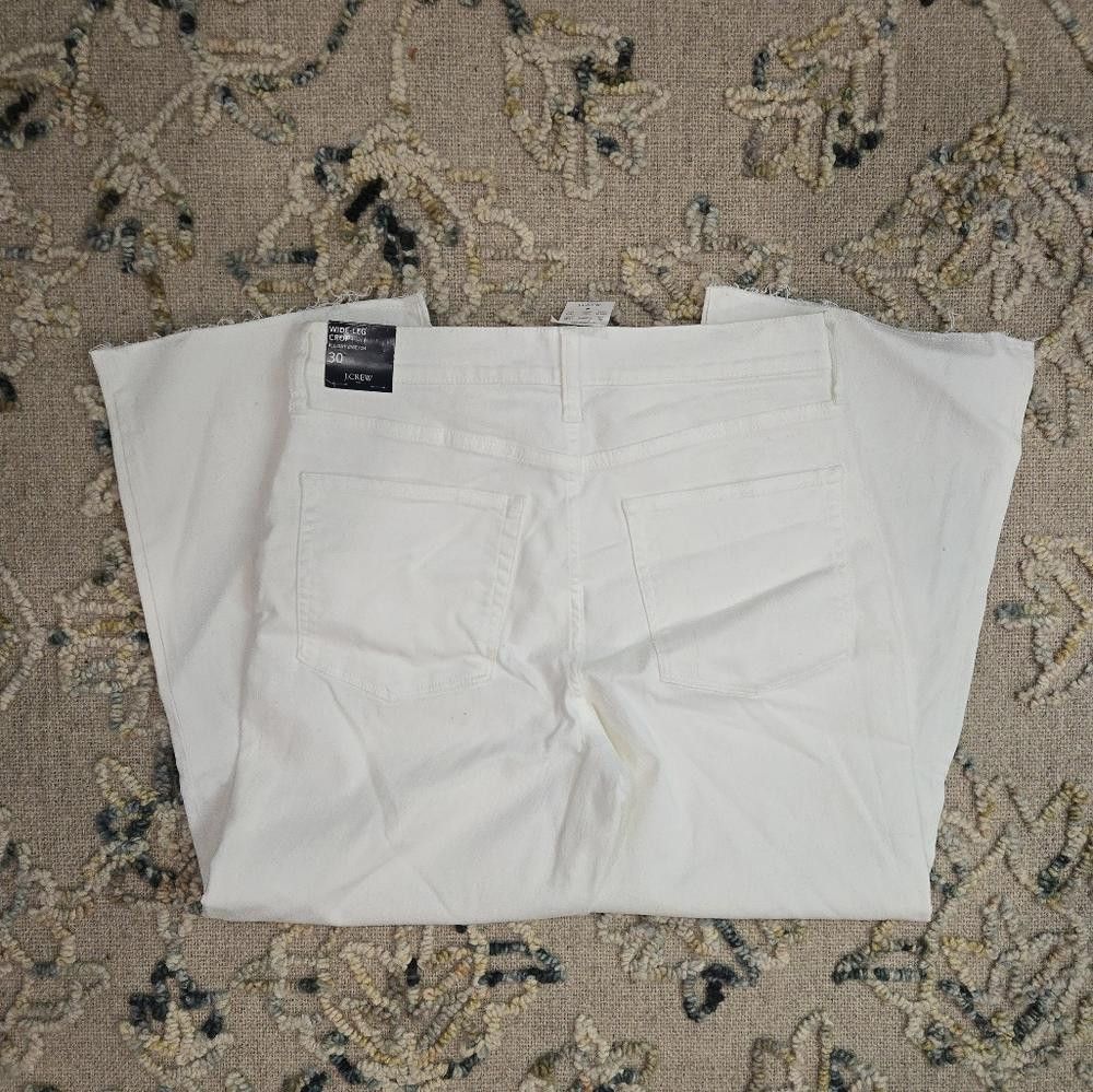 J.Crew J Crew Wide-Leg Crop Jean in All-Day Stretch Size 30" / US 8 / IT 44 - 5 Thumbnail
