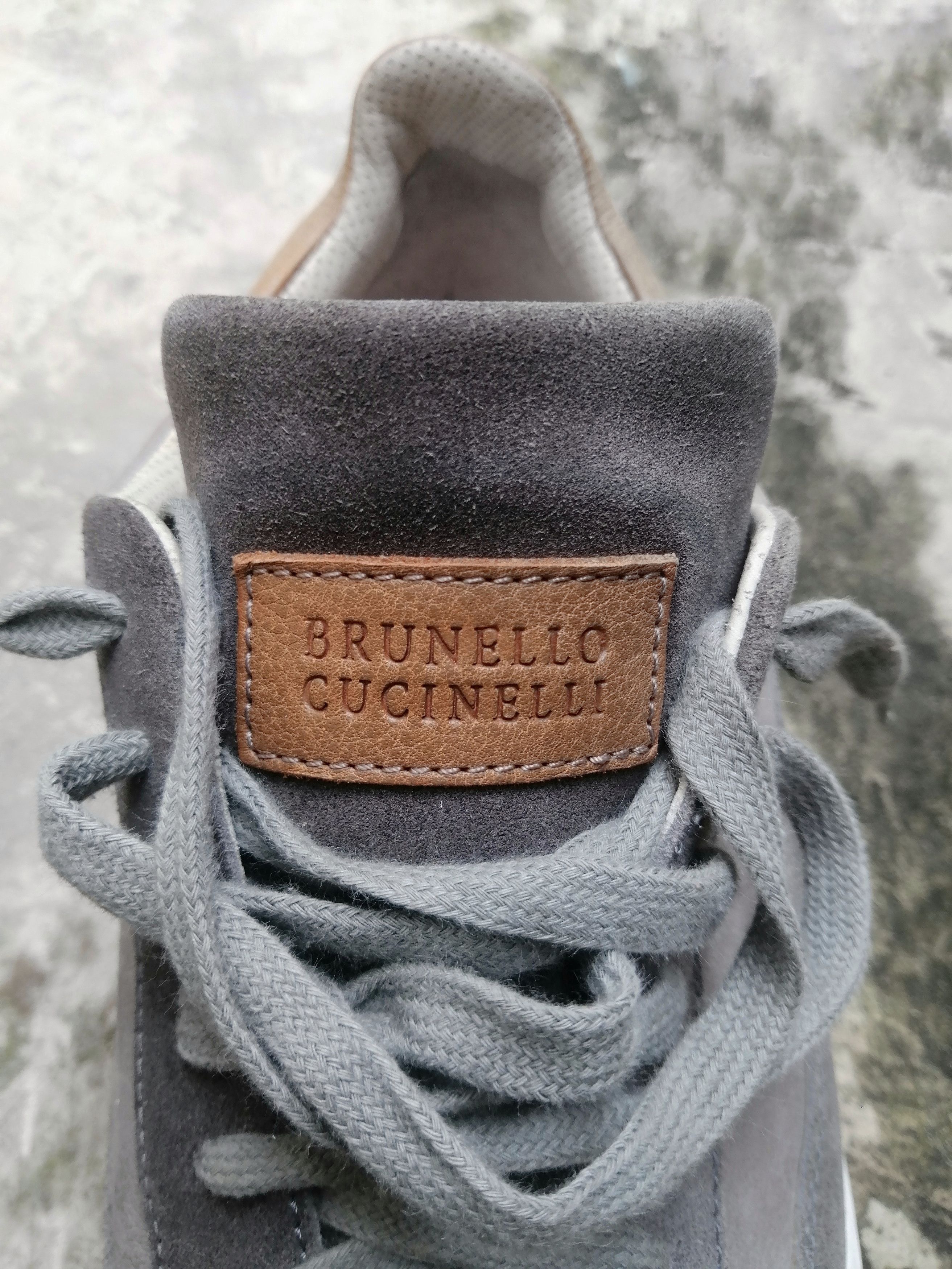 Brunello Cucinelli Brunello Cucinelli Light Gray Suede Low Trainers EU 41.5 Size US 8.5 / EU 41-42 - 14 Thumbnail