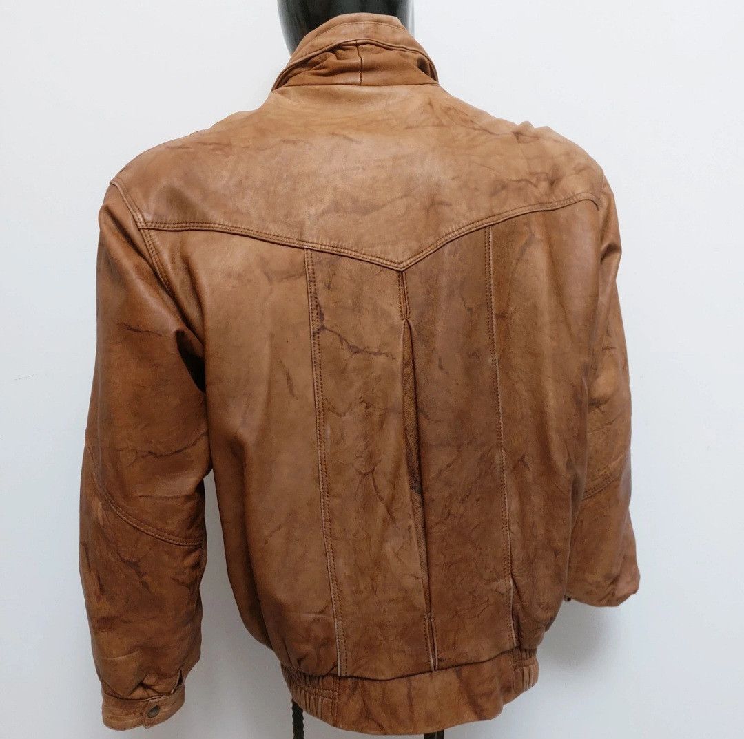 Other Vintage HC Houidi leather bomber jacket Size US XL / EU 56 / 4 - 4 Thumbnail