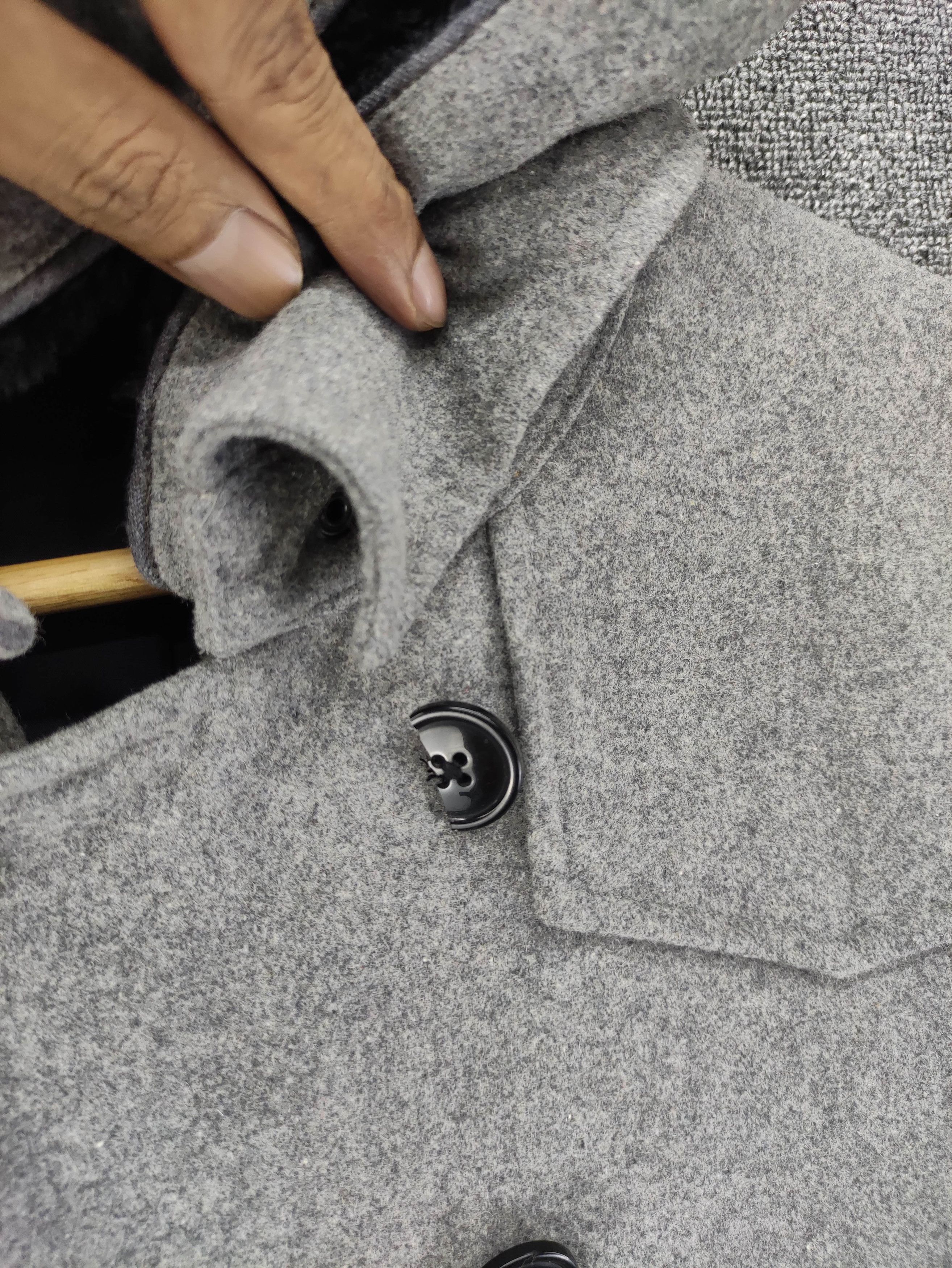 semanticdesign Vintage Semantic Design Wool Jacket With Hoodie Size US M / EU 48-50 / 2 - 2 Thumbnail