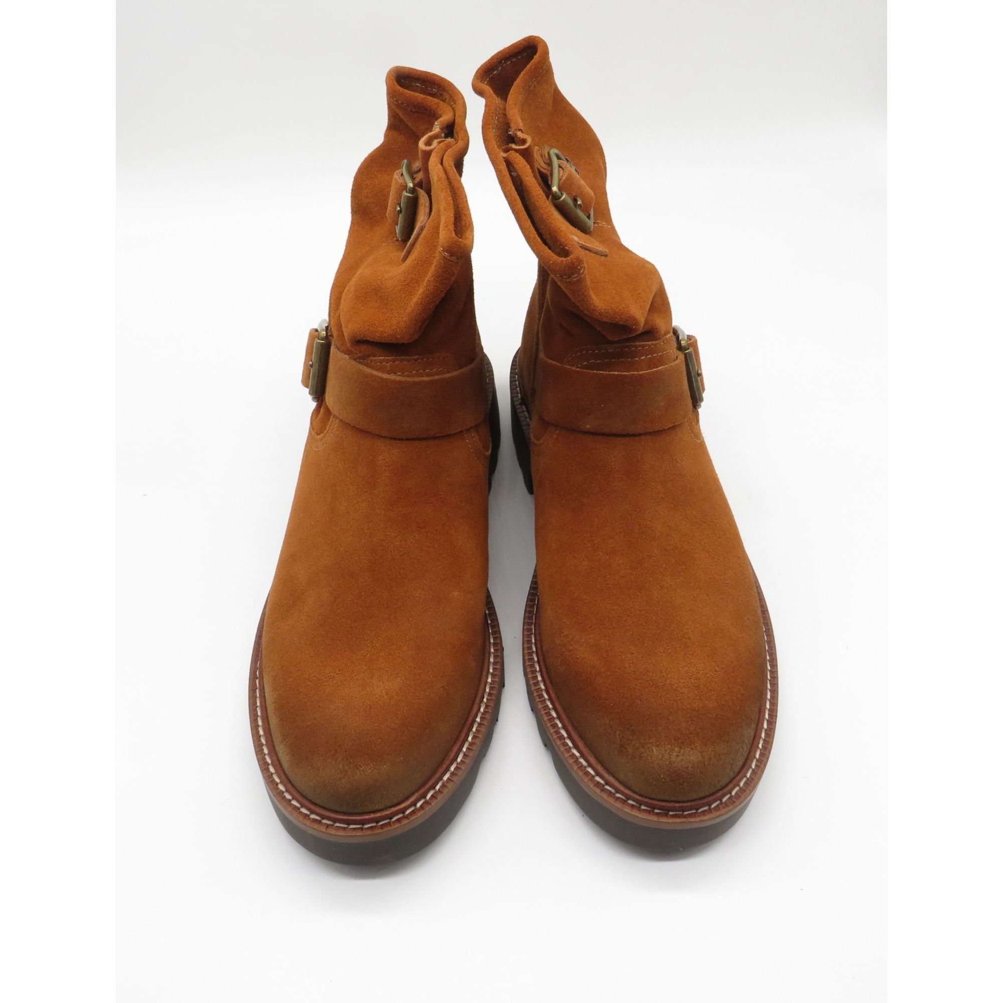 Sam Edelman Sam Edelman Kinsley Women's Brown Leather Ankle Boots Double Size US 9 / IT 39 - 2 Thumbnail
