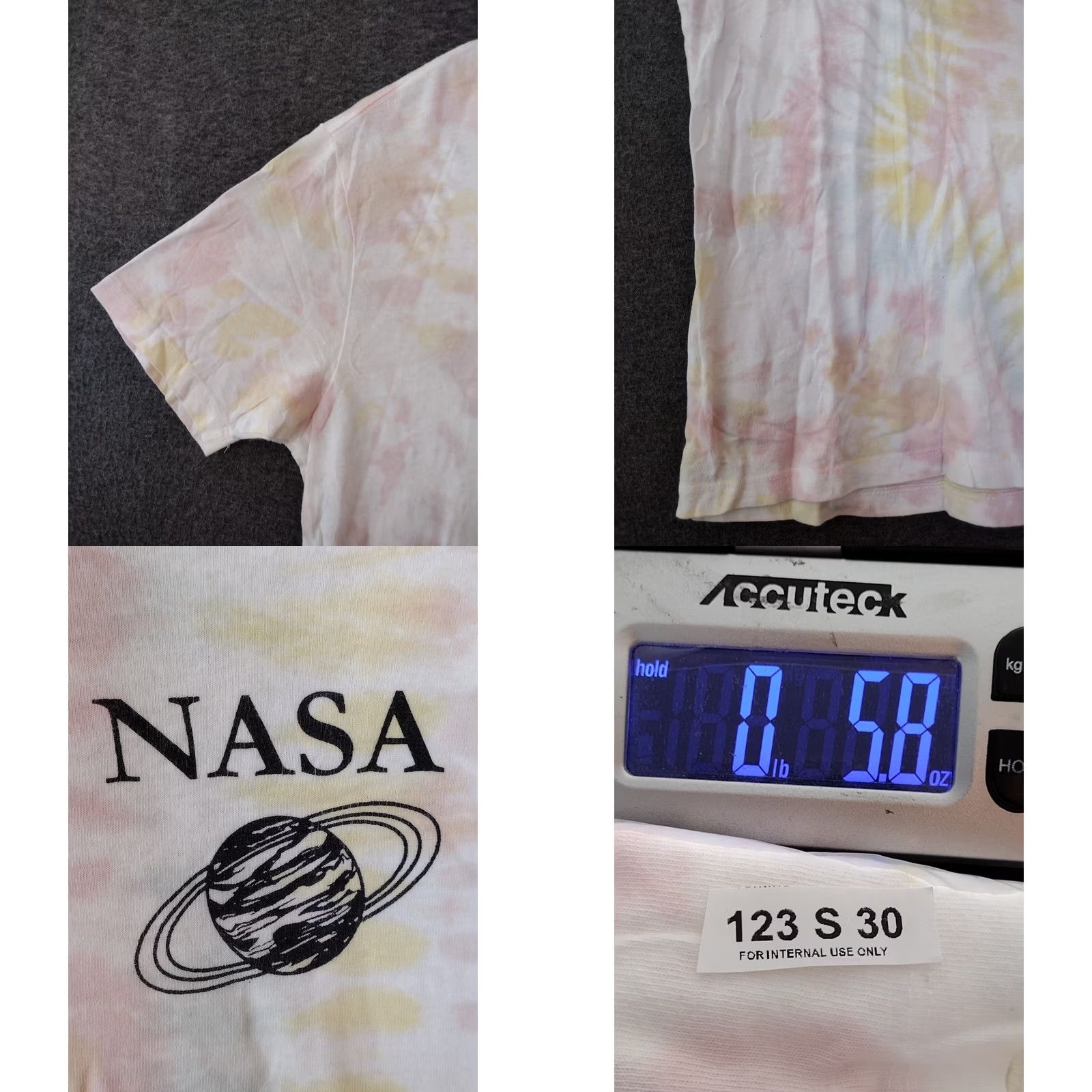NASA NASA Neon Riot T-Shirt Mens M Tie Dye Cotton Short Sleeve Logo Space 60s 70s Vintage? Size US M / EU 48-50 / 2 - 8 Thumbnail