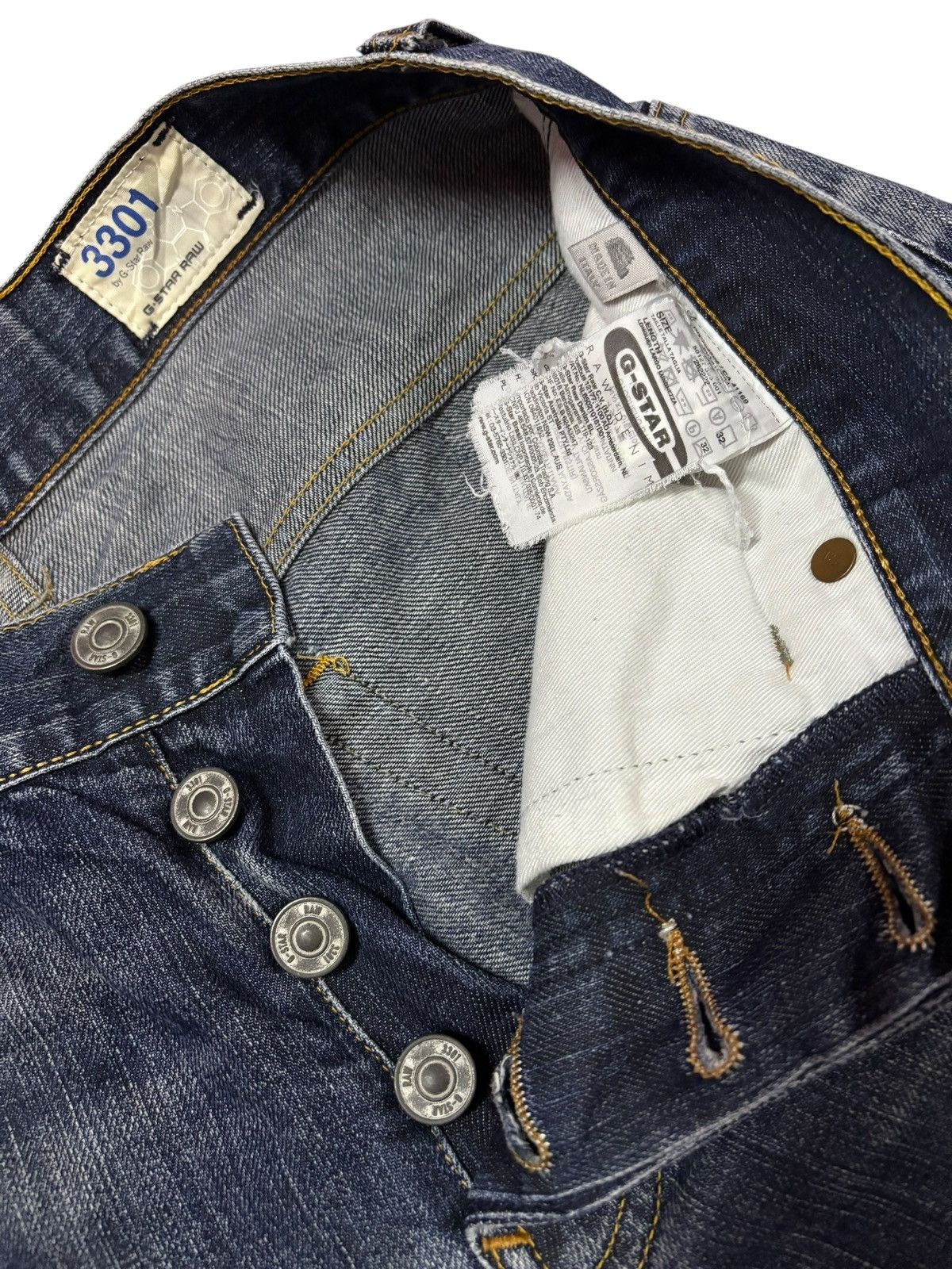 G-Star Vtg G Raw 3301 G-Star Distressed Jeans Size US 30 / EU 46 - 5 Thumbnail