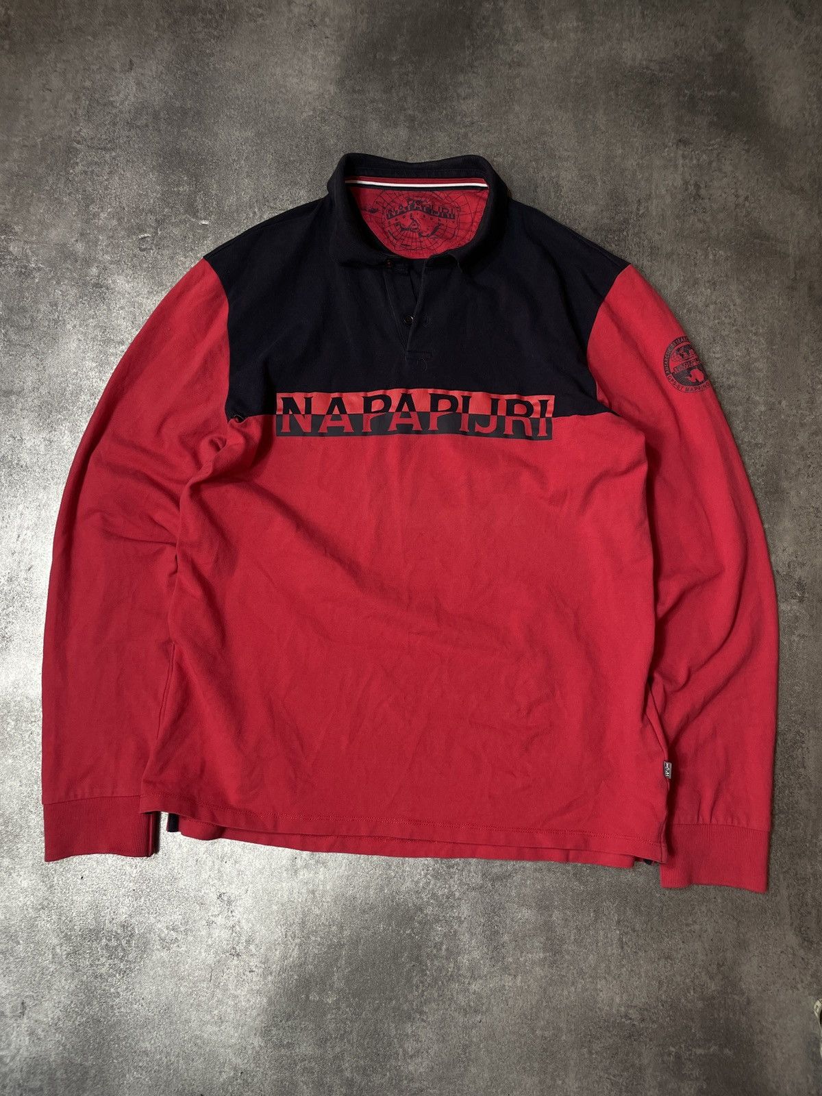 Napapijri Napapijri Vintage Y2K Tee Polo Longsleeve Rare Size US L / EU 52-54 / 3 - 1 Thumbnail