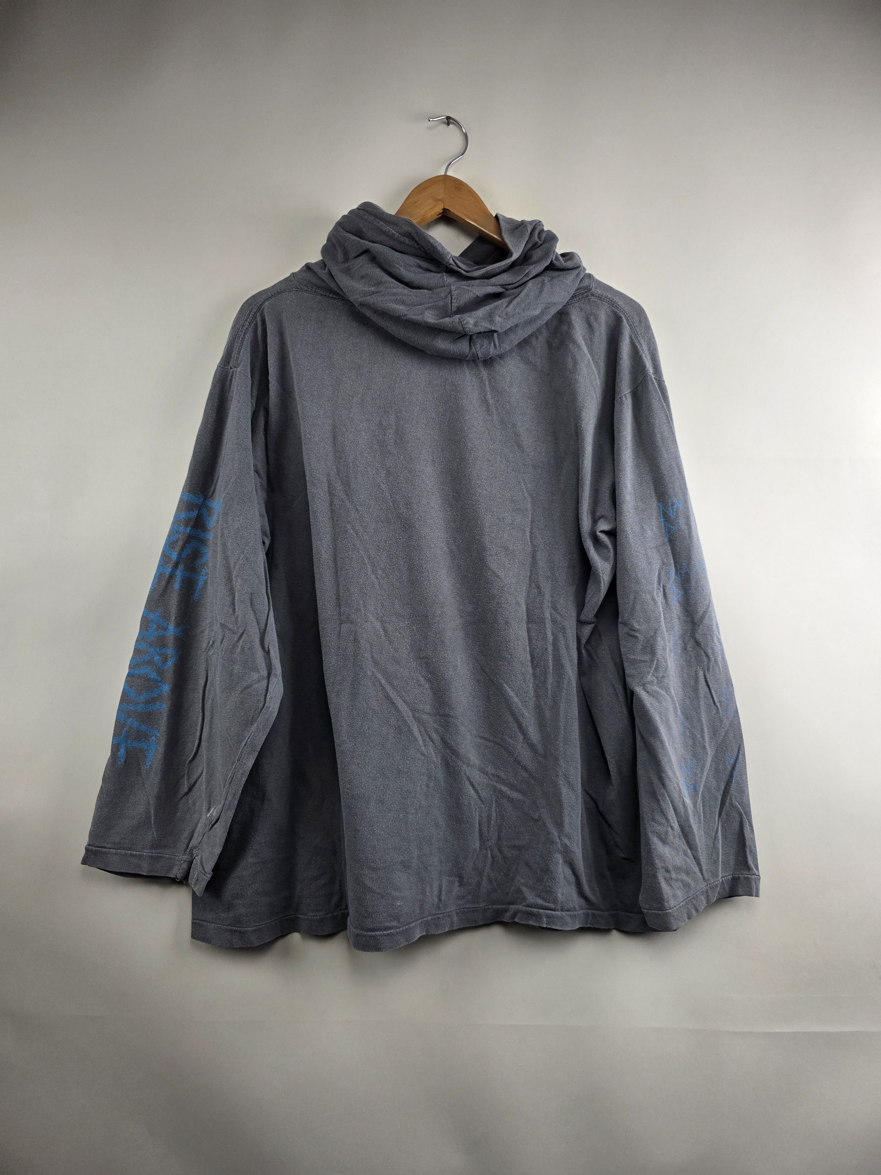 Band Tees × Vintage 90s Napalm Death Rise Above Hoodie XL 23" 27" Size US XL / EU 56 / 4 - 7 Thumbnail