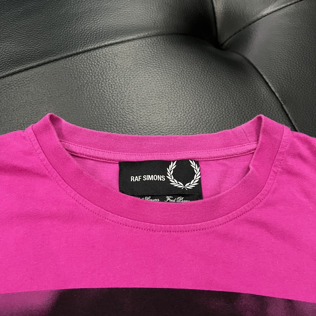 Raf Simons Raf Simons x Fred Perry Purple Portrait Print T-shirt Size US L / EU 52-54 / 3 - 5 Thumbnail