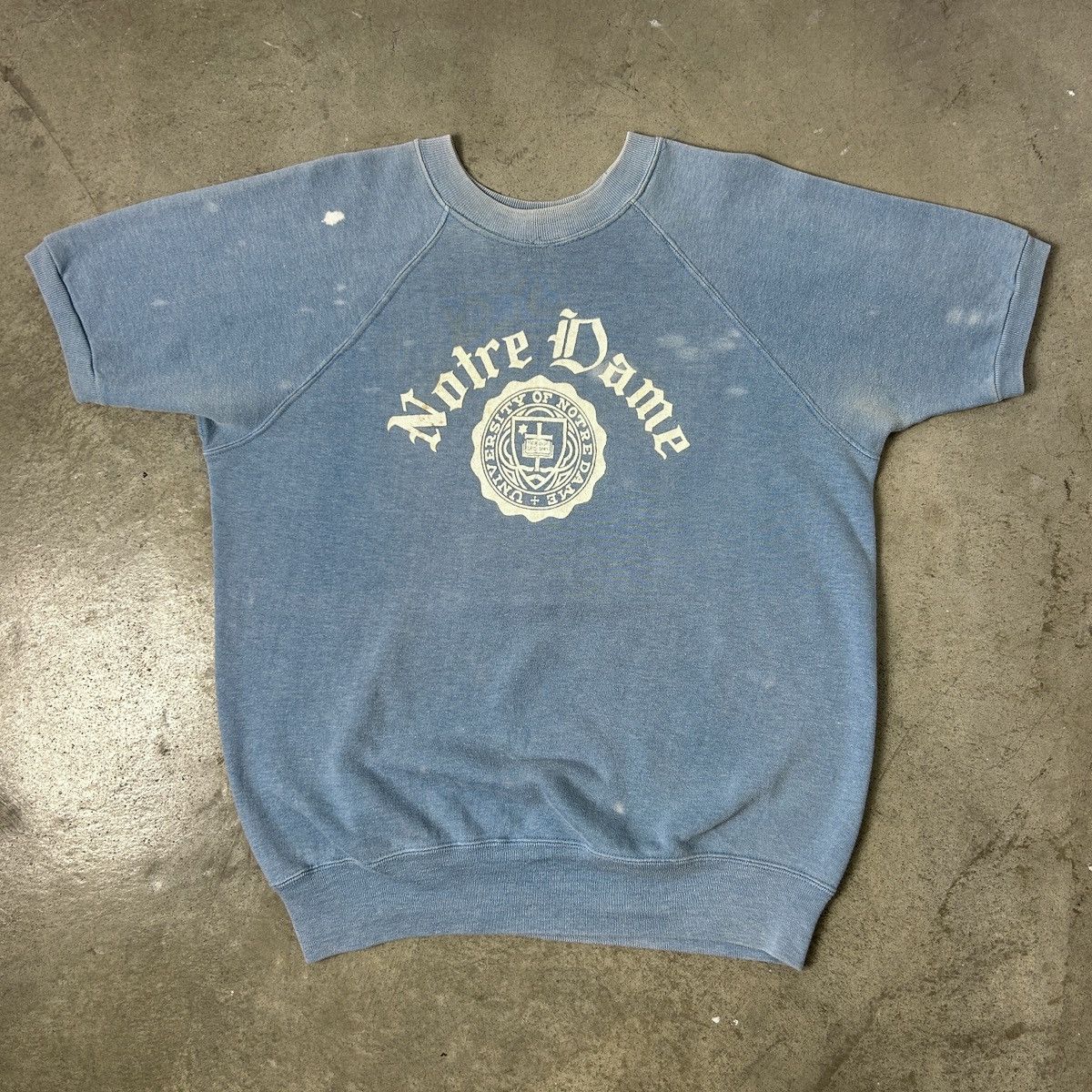 Champion × Vintage 1960s Notre Dame Collegiate Sweatshirt S/S Size US L / EU 52-54 / 3 - 8 Thumbnail