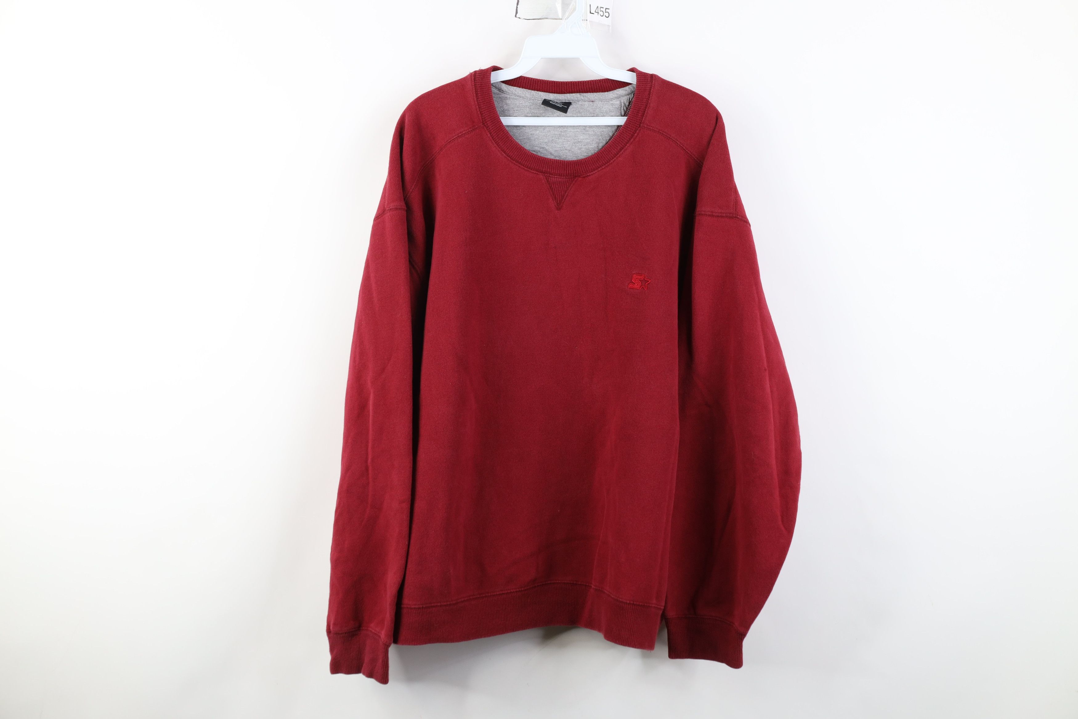 Starter Vintage 90s Y2K Starter Classic Logo Crewneck Sweatshirt Red Size US XXL / EU 58 / 5 - 1 Thumbnail