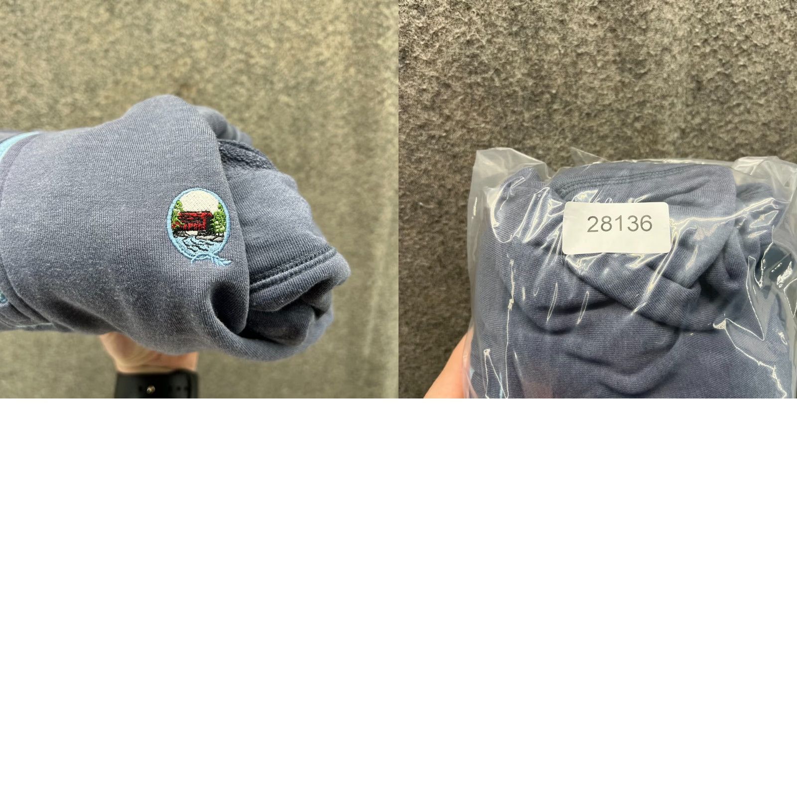 Vintage Stitch Sweater Mens Large Adult Blue Pullover 1/4 Zip Fleece Golf Club Logo Mock Neck Size US L / EU 52-54 / 3 - 9 Thumbnail