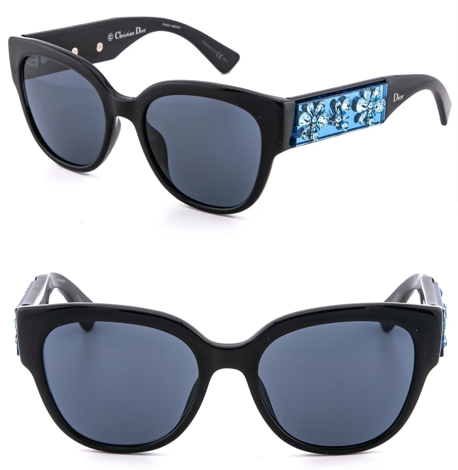 Christian Dior Monsieur CHRISTIAN DIOR MERCURIAL Black Blue Bold Sunglasse Size ONE SIZE - 1 Thumbnail