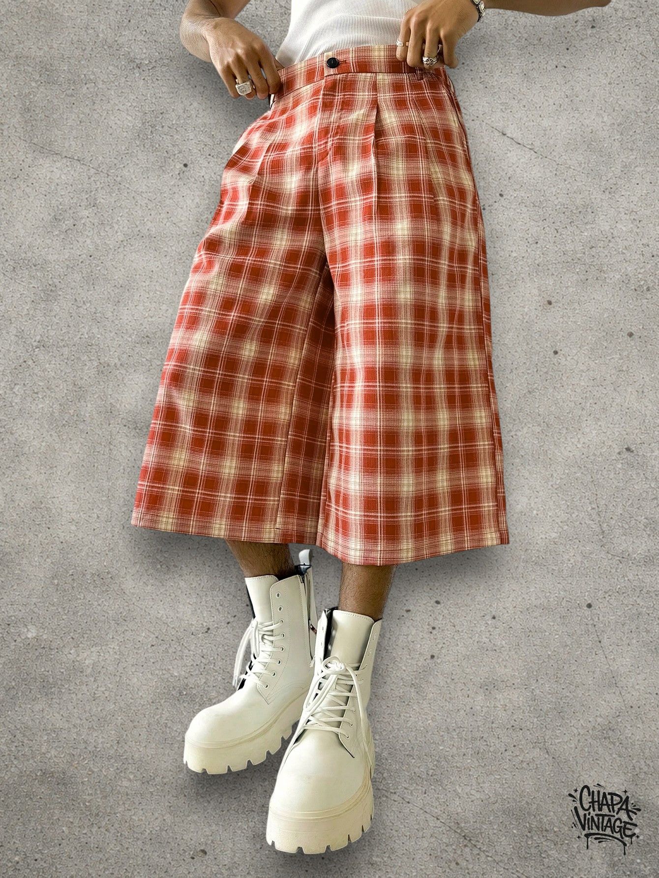 Vintage plaid shorts Size US 32 / EU 48 - 3 Thumbnail