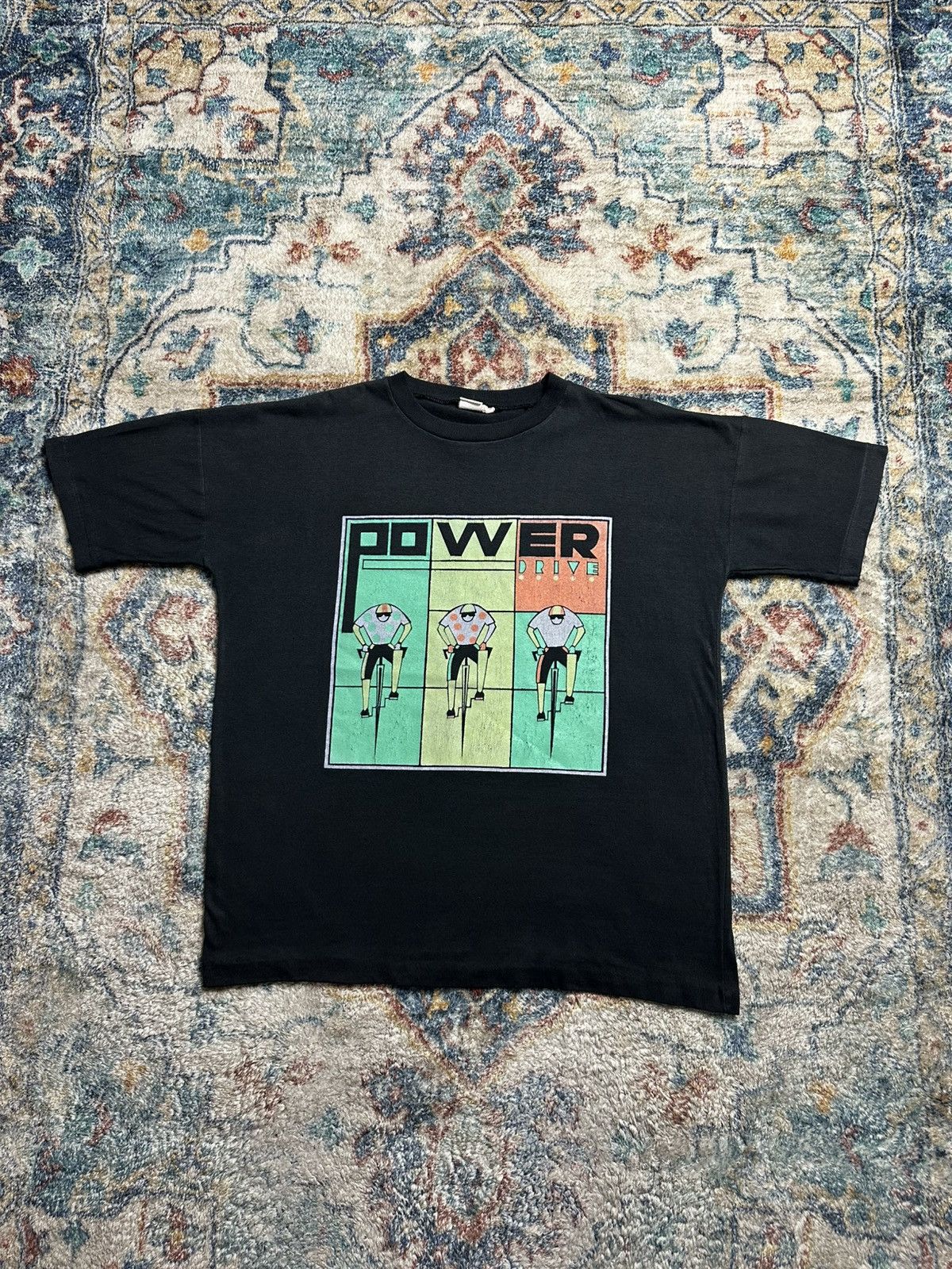 Vintage Vintage 80s Power Drive Biker T-shirt Medium Size US M / EU 48-50 / 2 - 1 Thumbnail