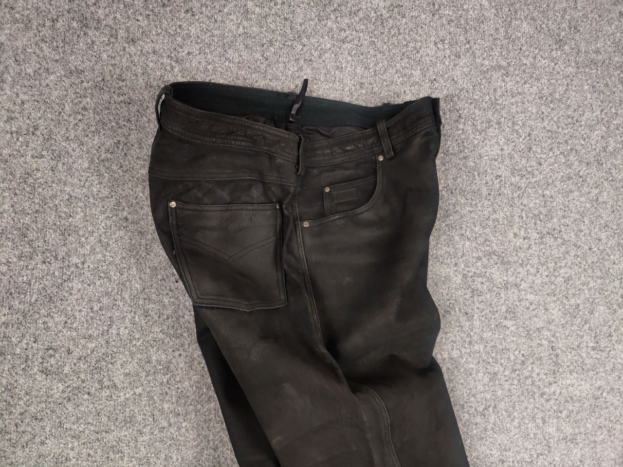 If Six Was Nine Vtg Leather pants Japan style racing motor Y2K LGB Style Size US 36 / EU 52 - 2 Thumbnail