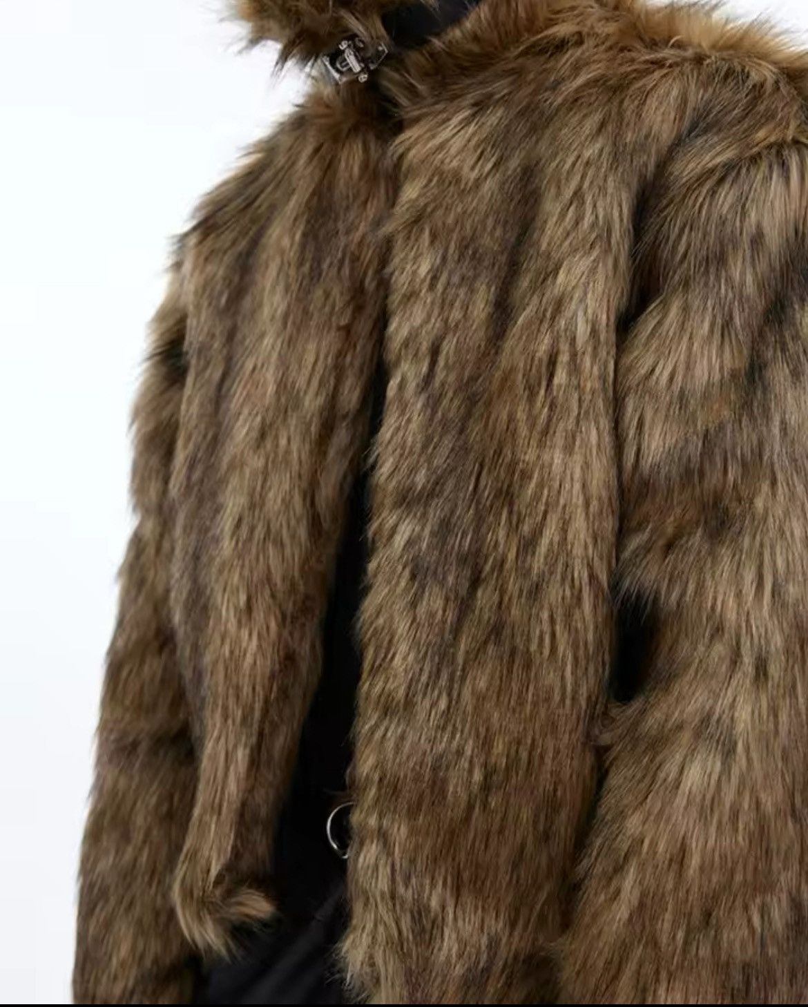 Vintage Brown Hairy Soft Faux Fur Coat Size US S / EU 44-46 / 1 - 5 Thumbnail
