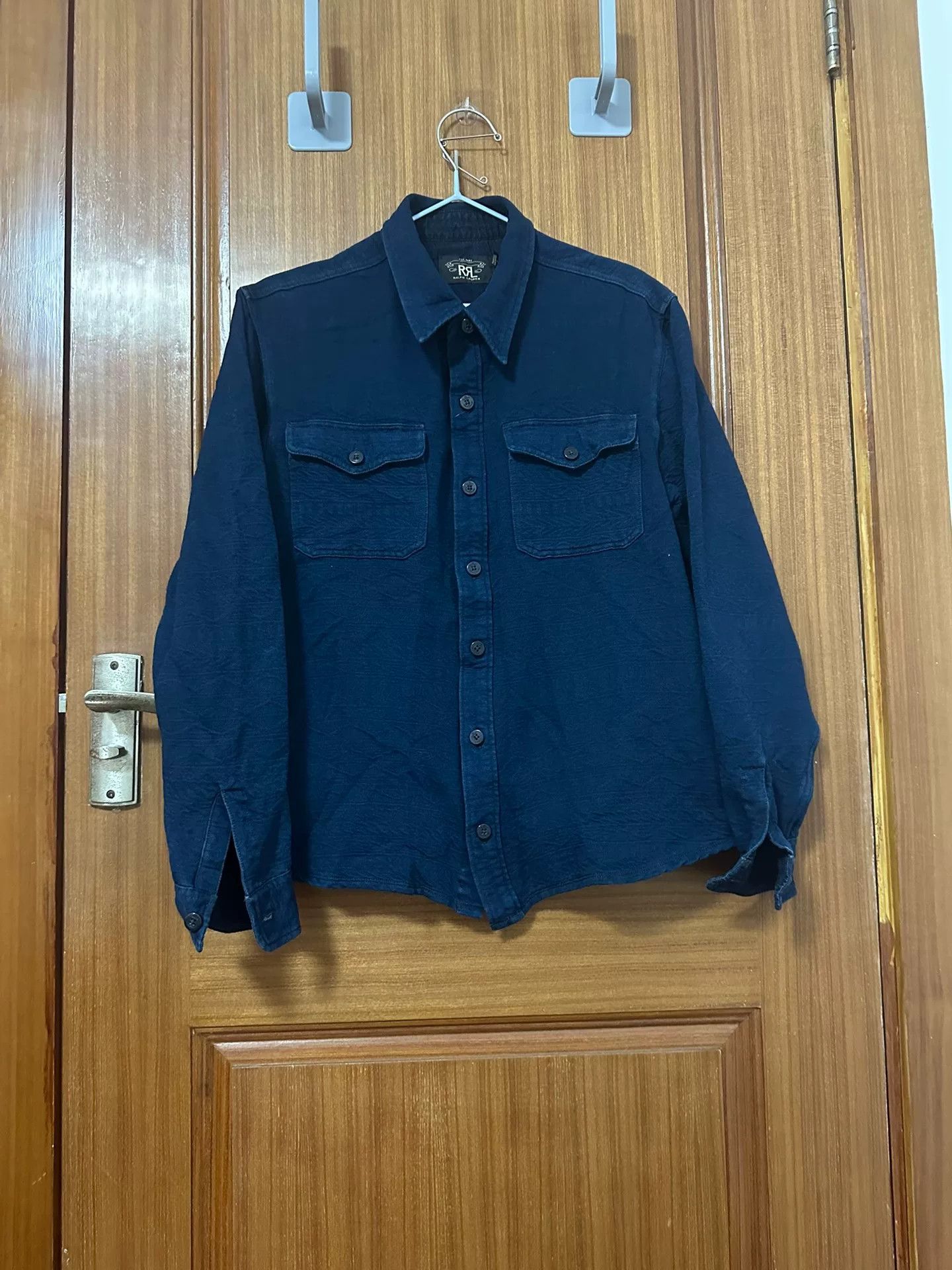 RRL Ralph Lauren RRL Dark Blue Work Shirt M Size US M / EU 48-50 / 2 - 1 Thumbnail