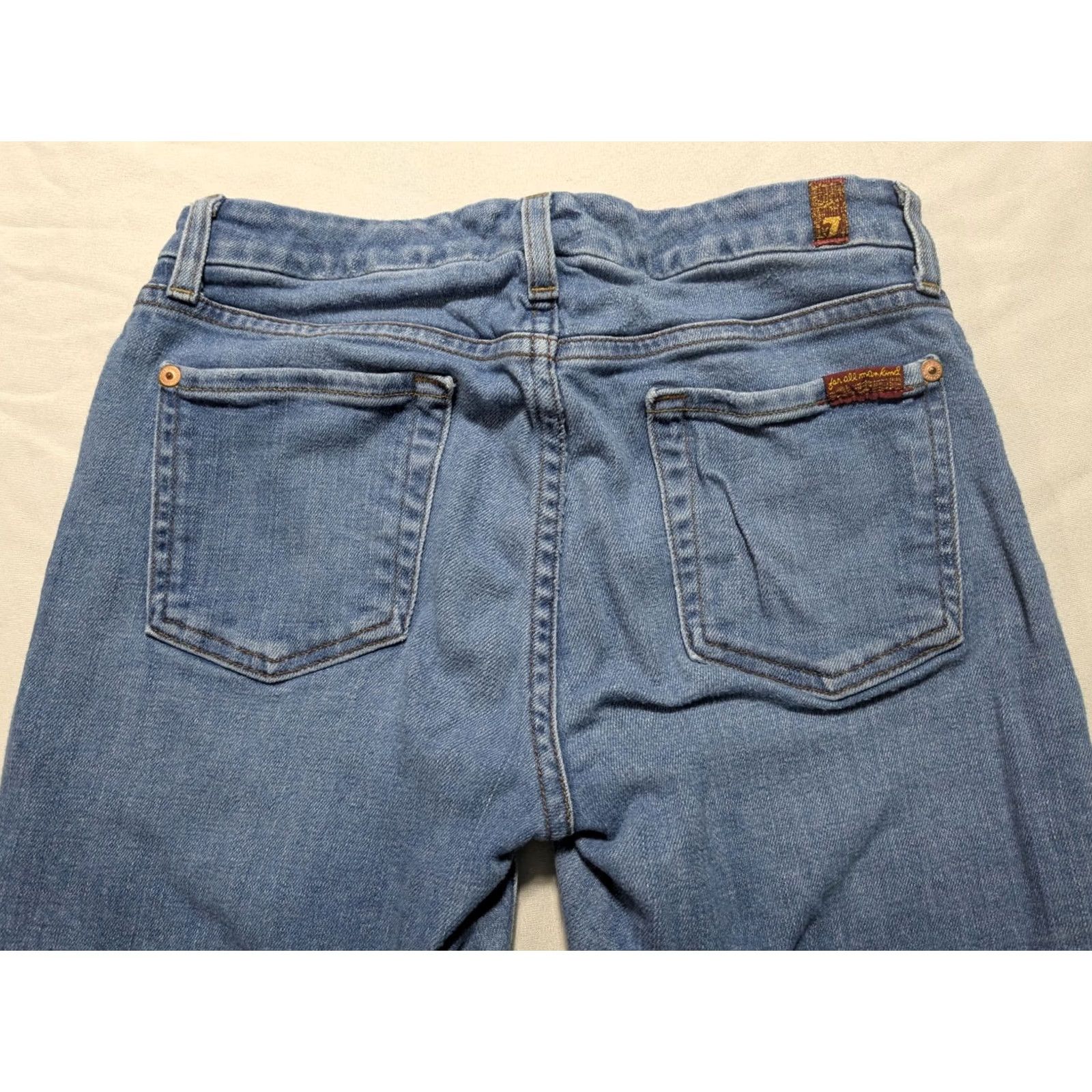 7 For All Mankind 7 For All Mankind The Ankle Skinny Jeans Women 26 Stretch Denim Blue MADE USA 27 in Waist 27 in Inseam Slim Fit Feminine Comfort Size 26" / US 2 / IT 38 - 3 Thumbnail