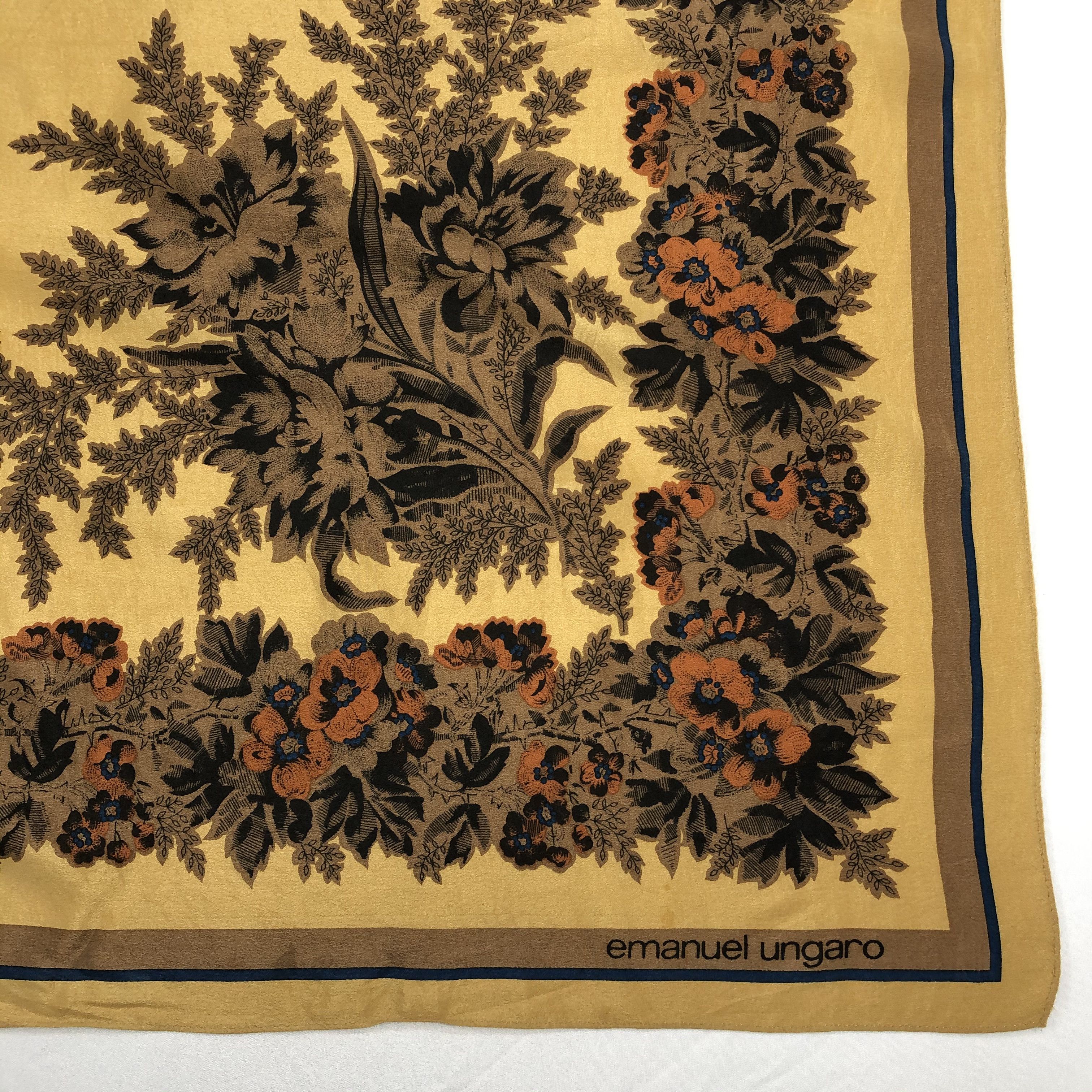 Emanuel Ungaro Vintage Emanuel Ungaro Silk Scarf Size ONE SIZE - 4 Thumbnail