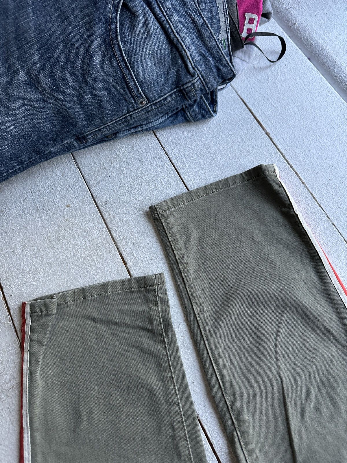 Frame 🚨RARE FRAME PANTS GREEN Pants luxury Y2K WOMEN Size 26" / US 2 / IT 38 - 6 Thumbnail