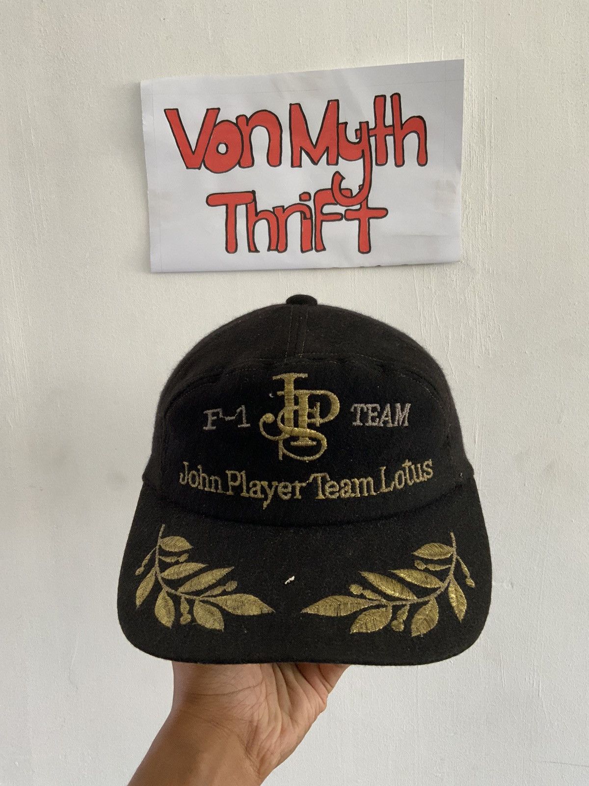 Vintage Vintage John Player Team Lotus JSP F1 Team Wool Hat Size ONE SIZE - 5 Thumbnail