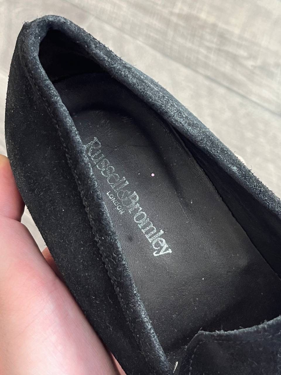 Russell & Bromley Russell & Bromley Black Suede Handmade Penny Strap EU 43 Size US 10 / EU 43 - 11 Thumbnail