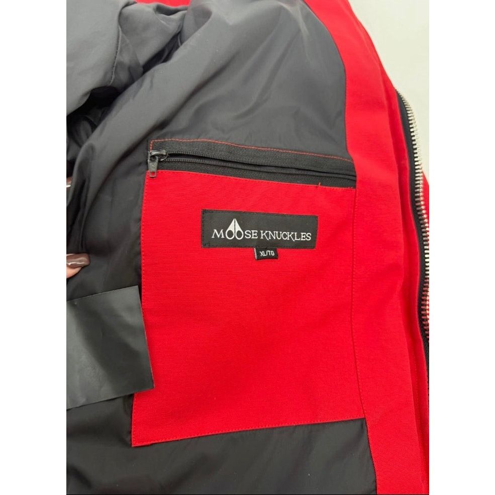 Moose Knuckles Men's Moose Knuckles Red Puffer Down Jacket Size XL Size US XL / EU 56 / 4 - 19 Thumbnail