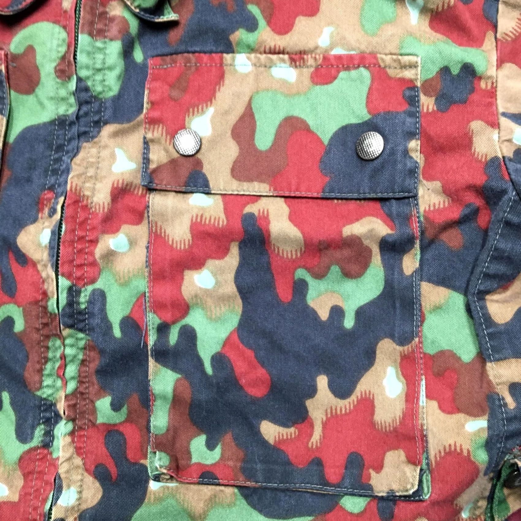 Vintage VINTAGE German Military Jacket Mens M Camouflage Zip Front Cotton Blend 80s Size US M / EU 48-50 / 2 - 4 Thumbnail