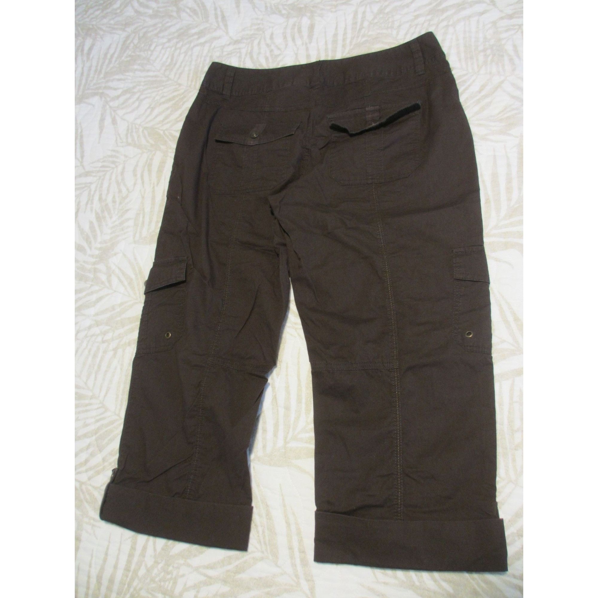 Apt. 9 APT. 9 BROWN CROP PANTS SIZE 8 Size 30" / US 8 / IT 44 - 1 Thumbnail