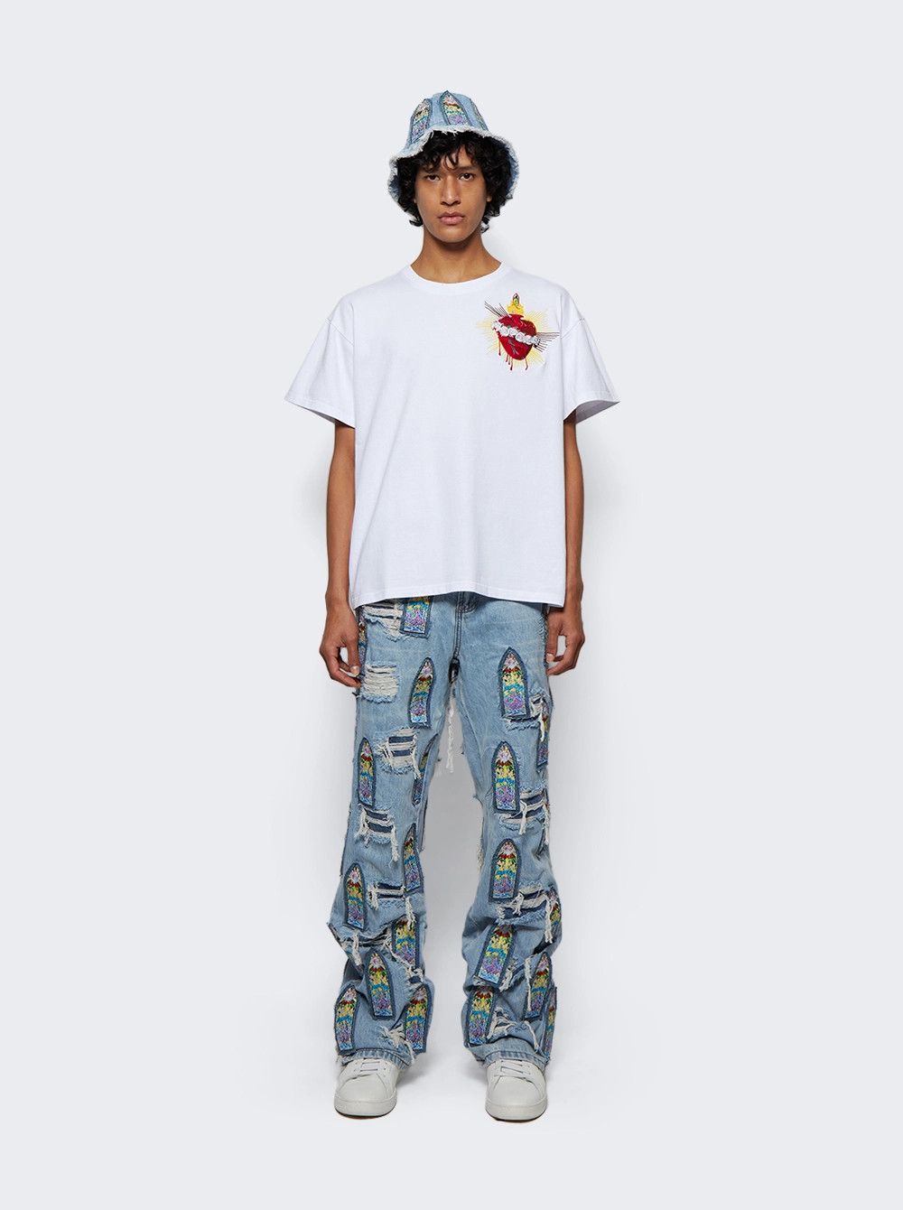 Who Decides War o1gr1nt0525 Cathedral Fusion Denim in Sky Size US 26 / EU 42 - 5 Thumbnail