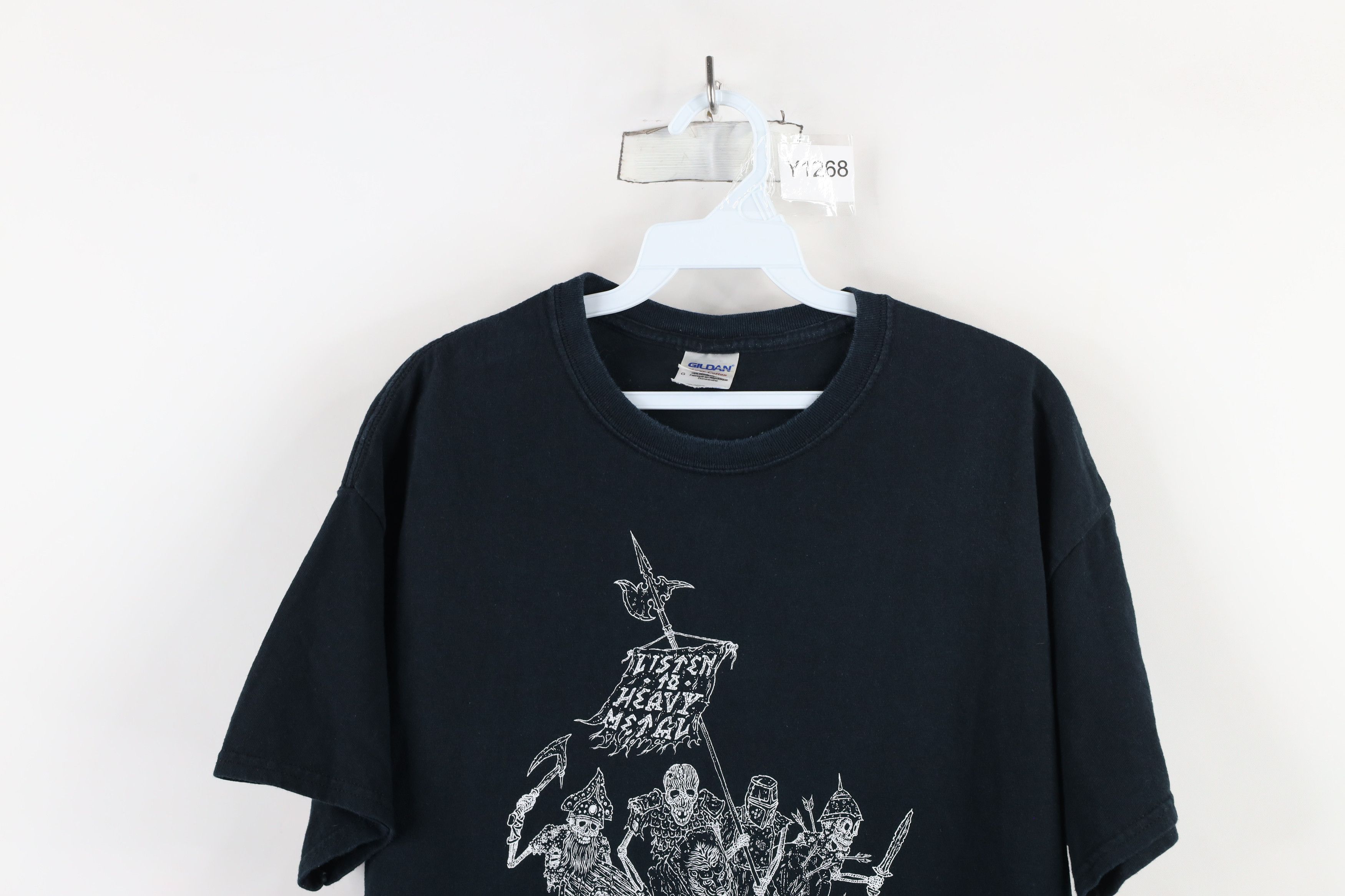 Vintage Vintage 90s Y2K Heavy Metal Club Zombie Skeleton T-Shirt Size US L / EU 52-54 / 3 - 2 Thumbnail
