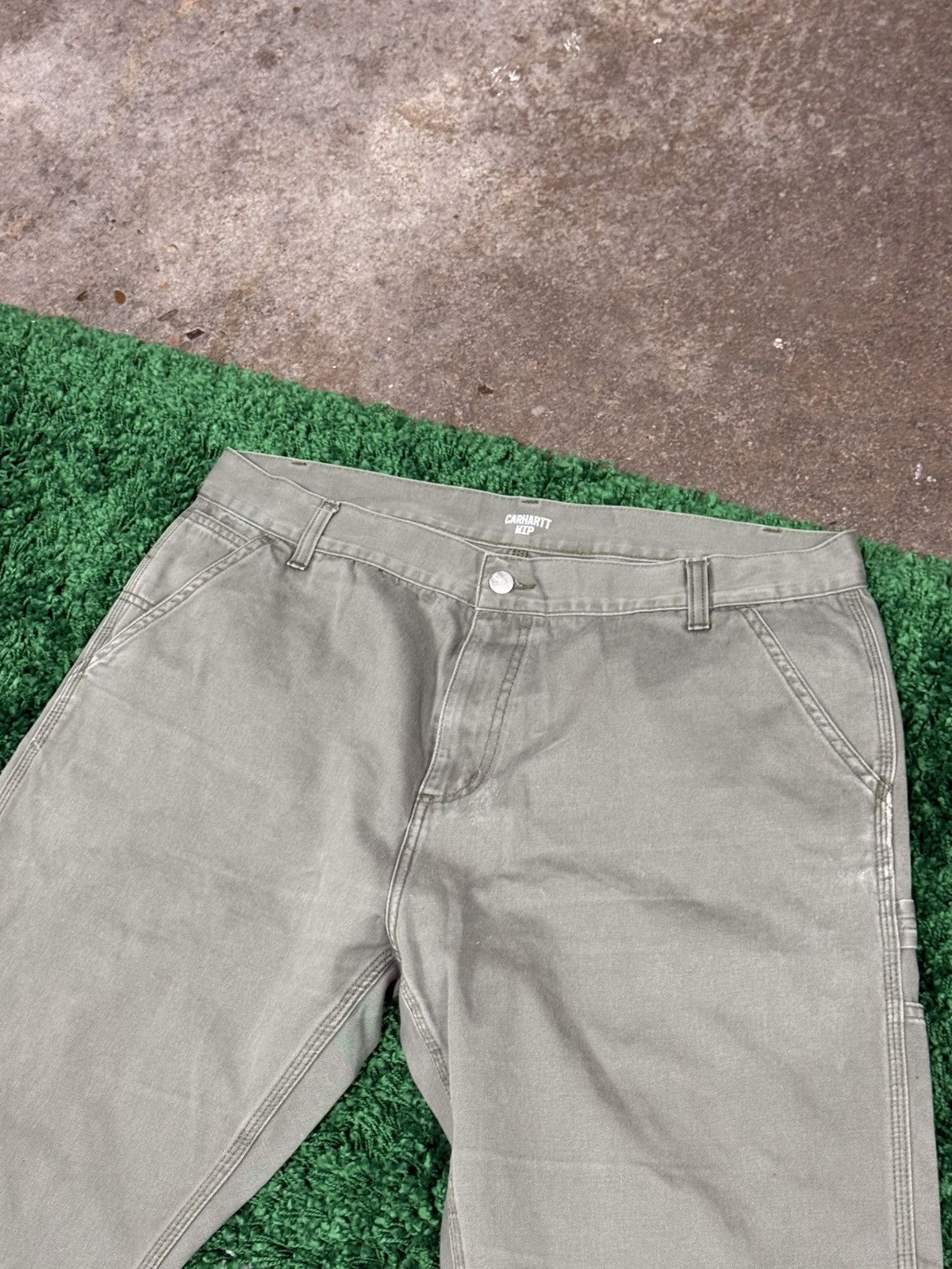 Carhartt Wip Carhartt W.I.P WIP Released Hem Green Painter Pants 36 Size US 36 / EU 52 - 6 Thumbnail