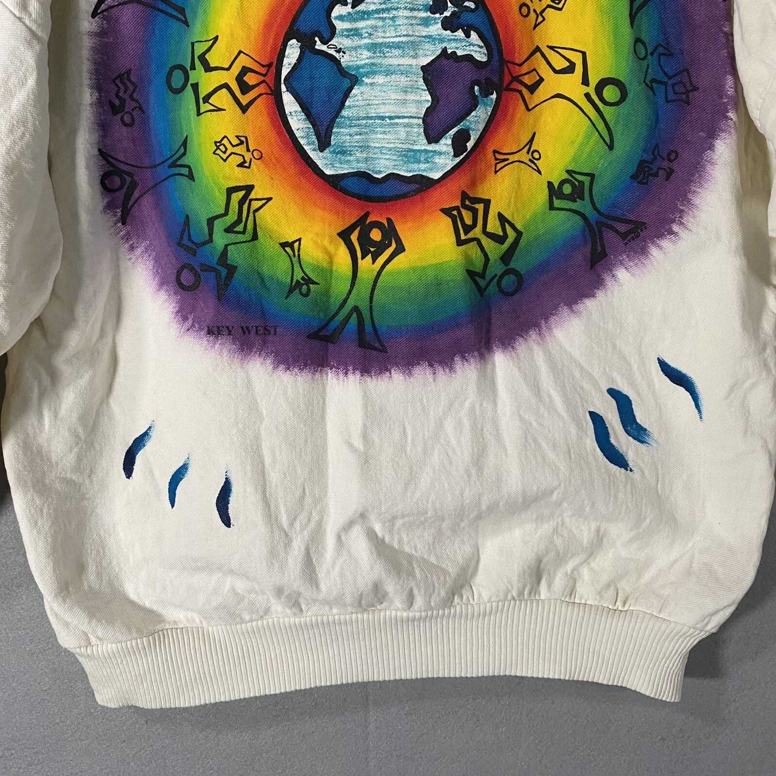 Other Vtg Key West Florida Rainbow Painted World Sweatshirt Small Size US S / EU 44-46 / 1 - 7 Thumbnail