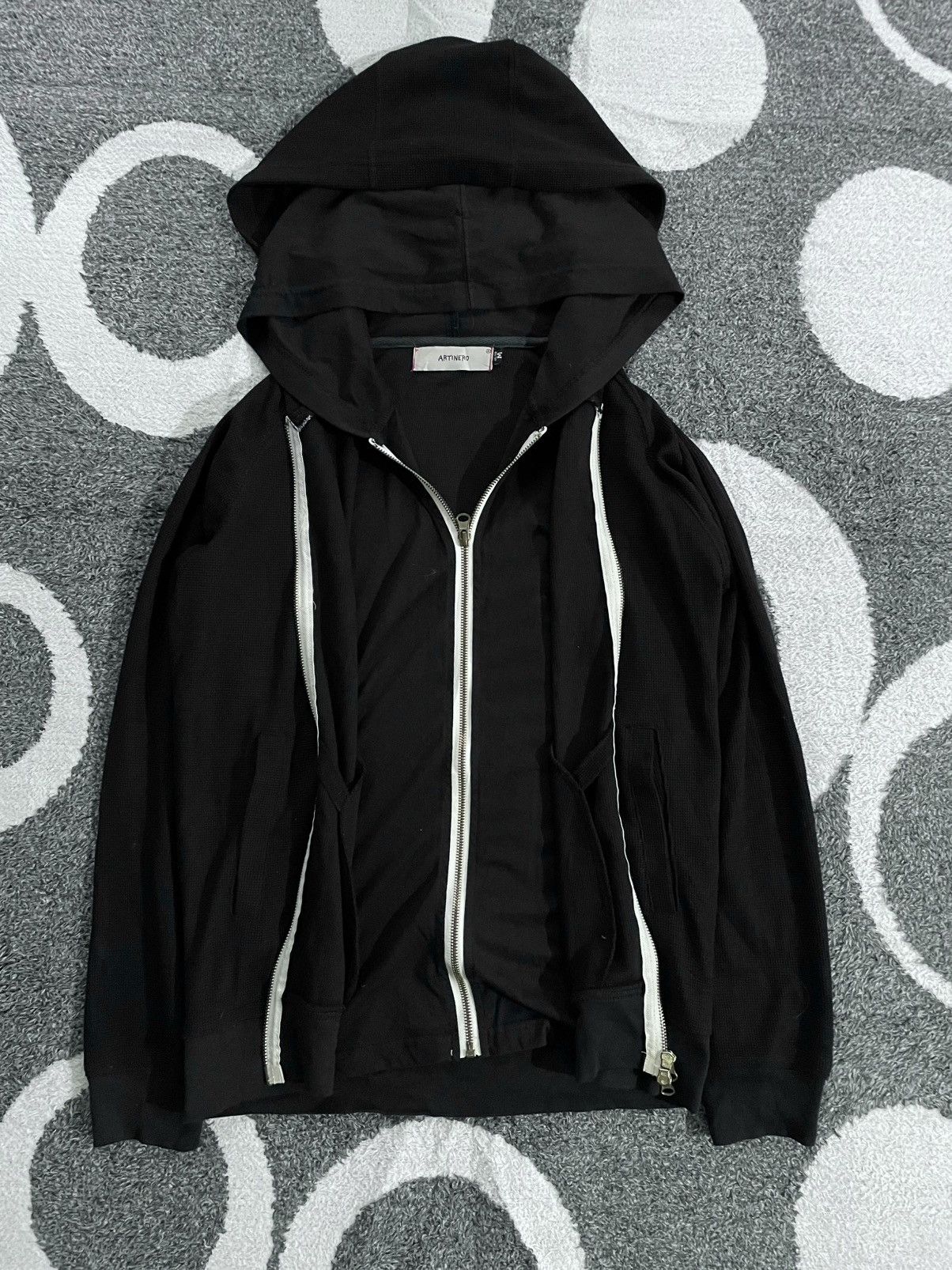 Japanese Brand JAPANESE DOUBLE LAYER ARTINERO ZIP HOODIE Size US M / EU 48-50 / 2 - 1 Thumbnail