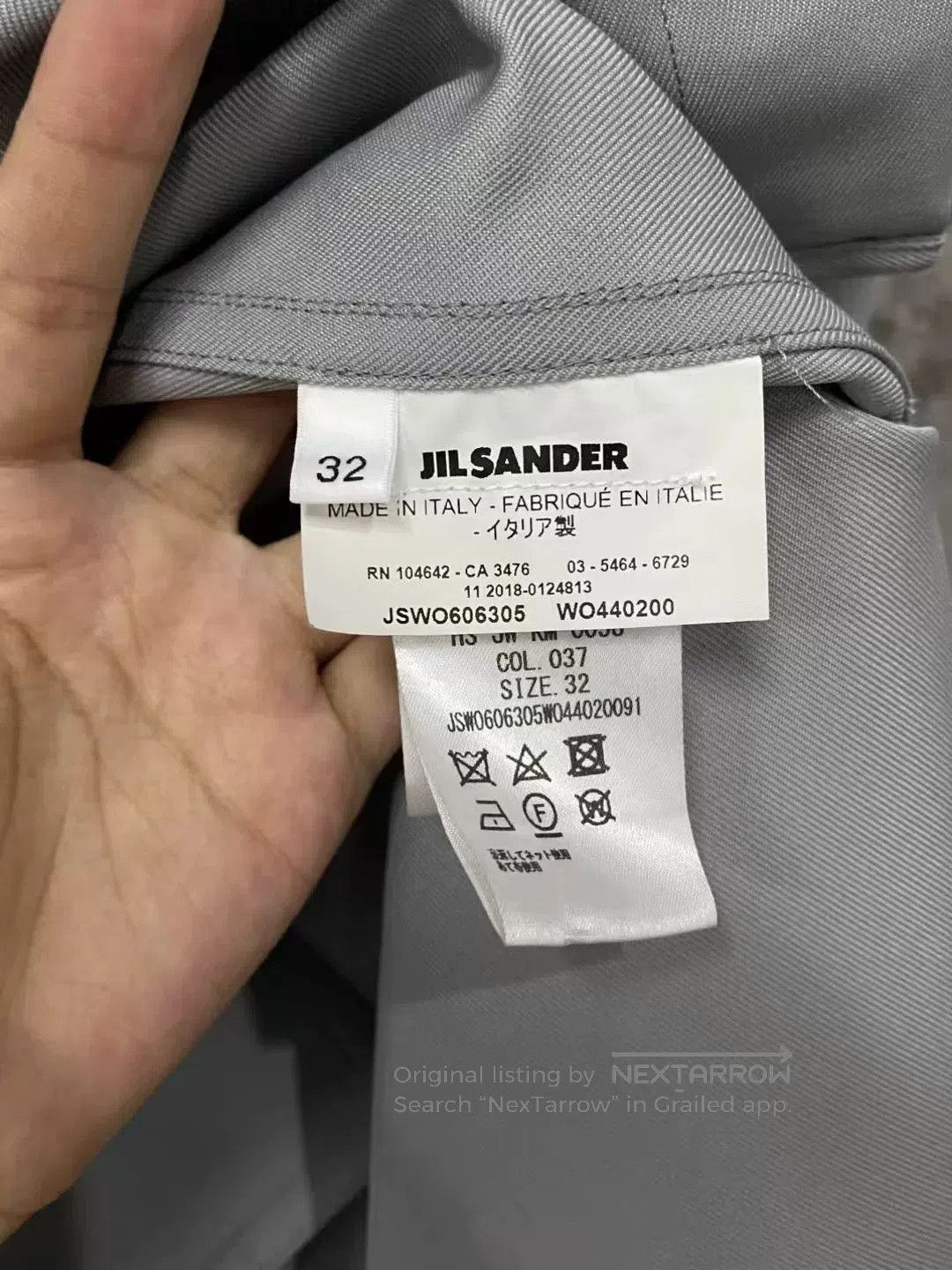 Jil Sander Jil Sander Gray Deconstructed Button Oversized Shirt. Size US M / EU 48-50 / 2 - 6 Thumbnail