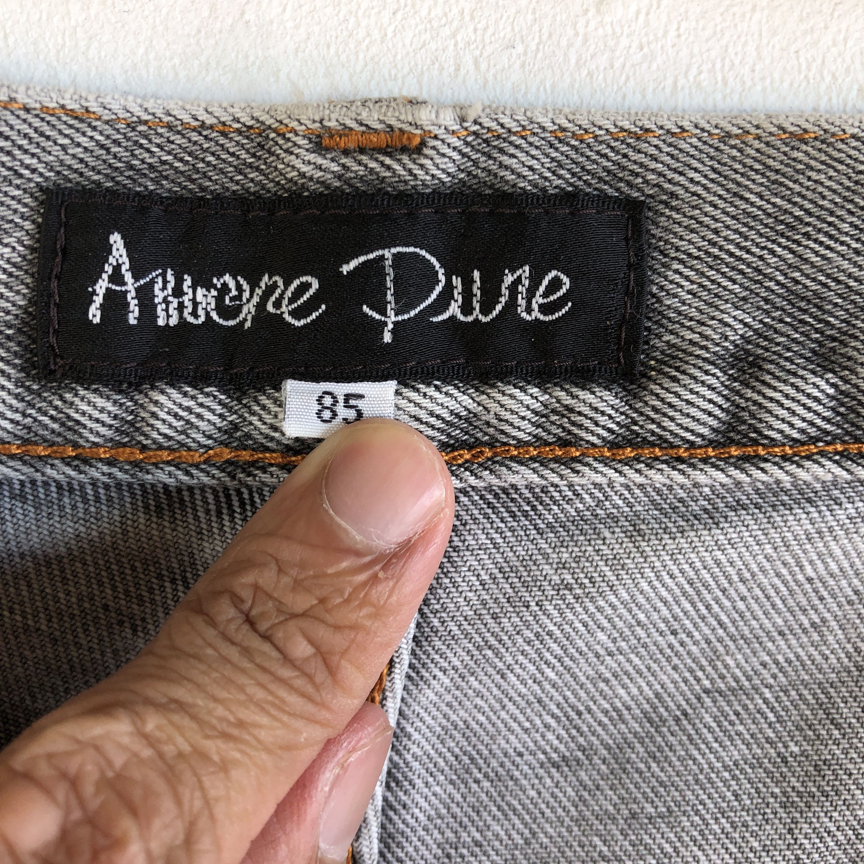 Japanese Brand Vintage Japanese Jeans Ash Grey Denim Amere Pure Pants Size US 30 / EU 46 - 7 Thumbnail