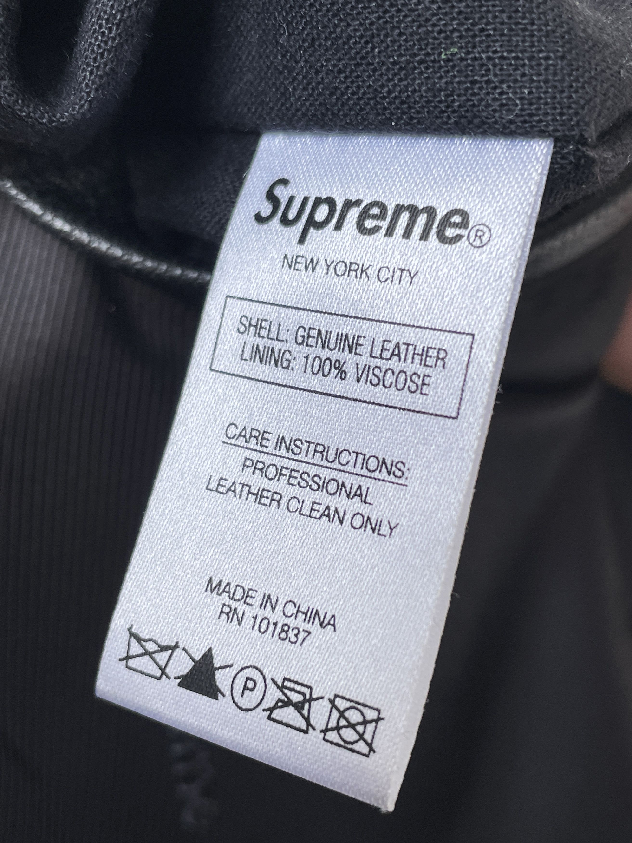 Supreme SS19 leather blazer jacket Size 40R - 4 Thumbnail