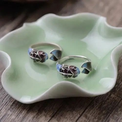 Jewelry Adjustable Koi Fish Viral Ring Size ONE SIZE - 2 Thumbnail