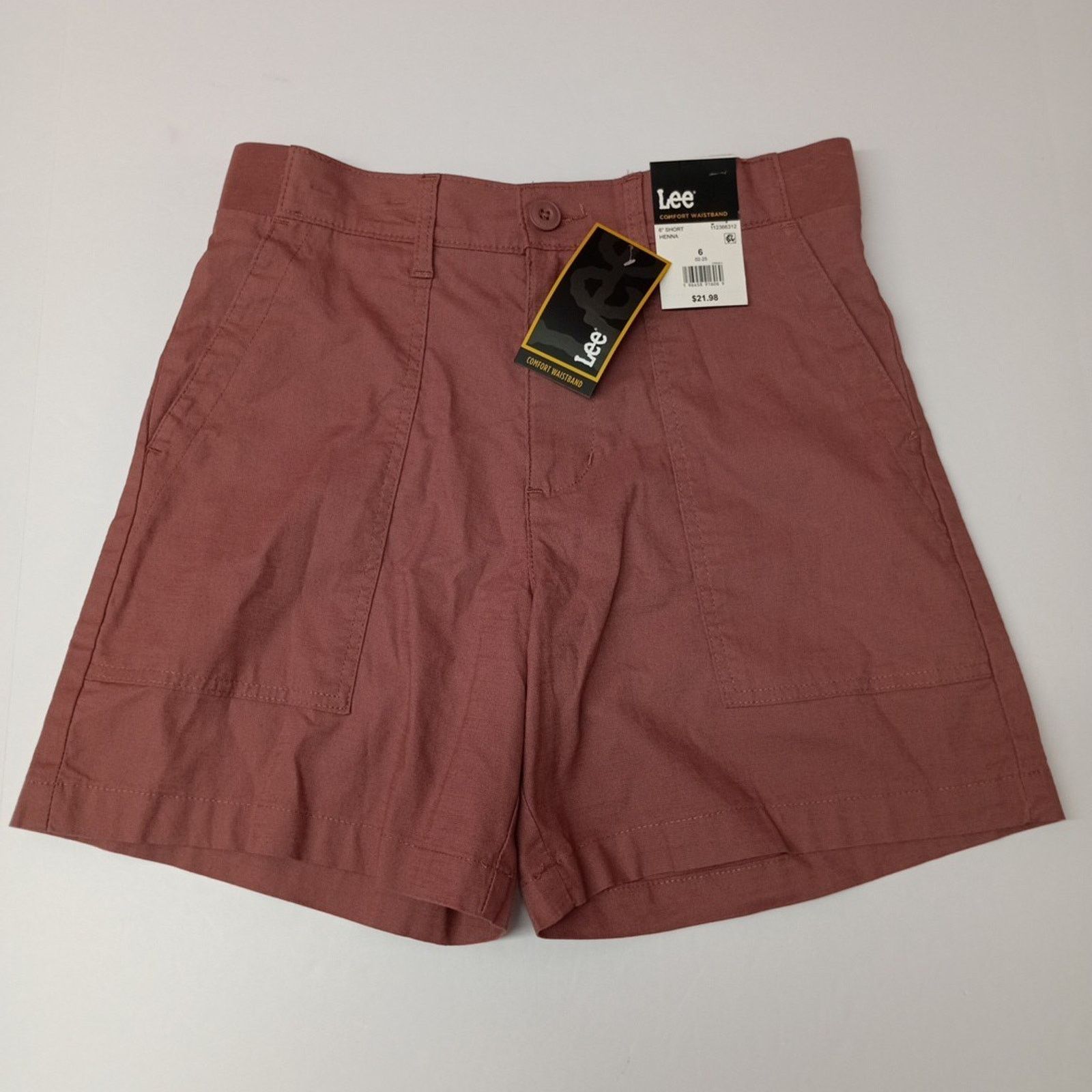 Lee Lee Bermuda Shorts Women's Size 6 Henna 6" Ins Comfort Waist Size 28" / US 6 / IT 42 - 1 Thumbnail