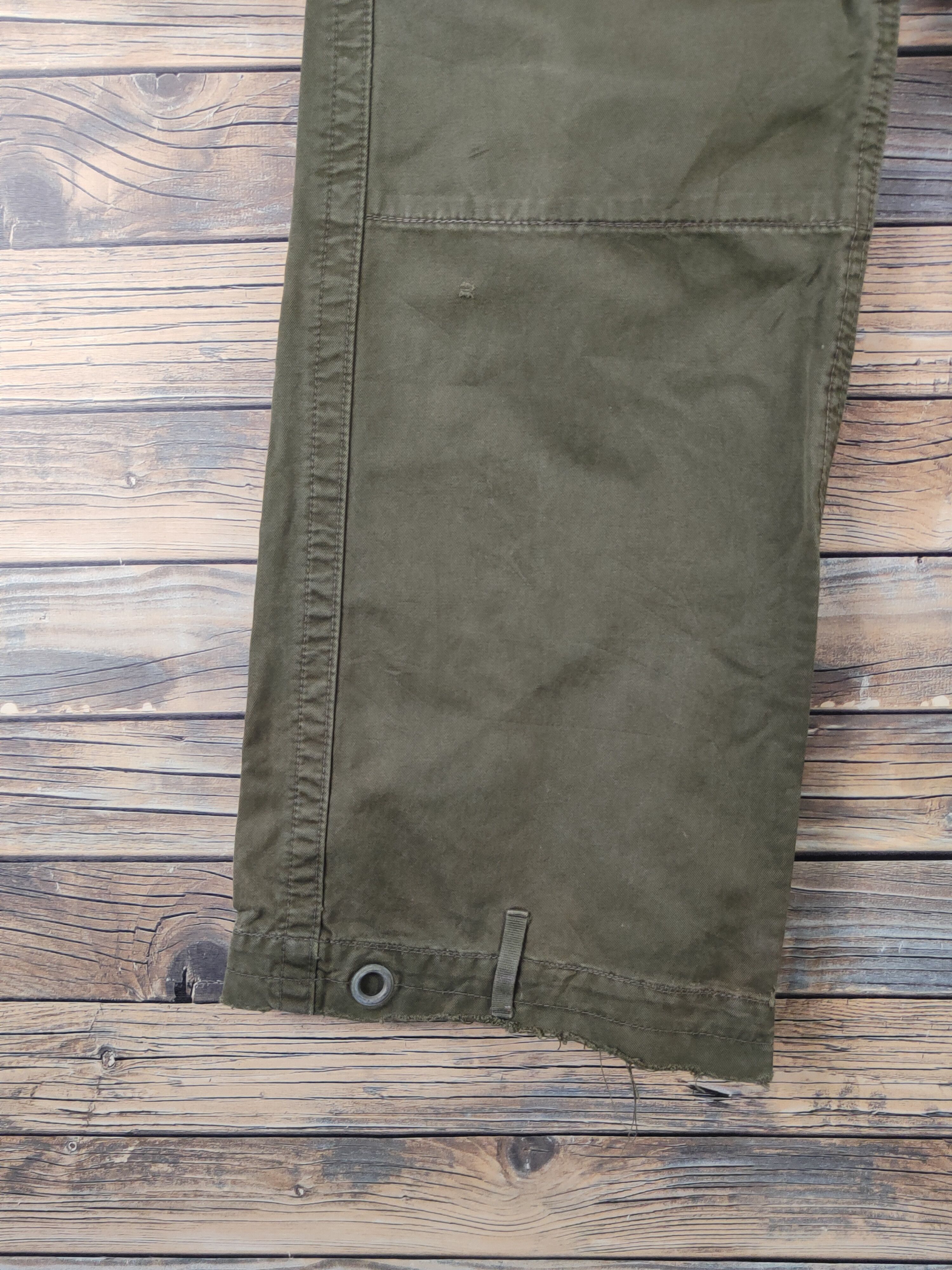 Japanese Brand DL Gap Dark Olive Multipocket Cargo Pants #2664 Size US 34 / EU 50 - 4 Thumbnail