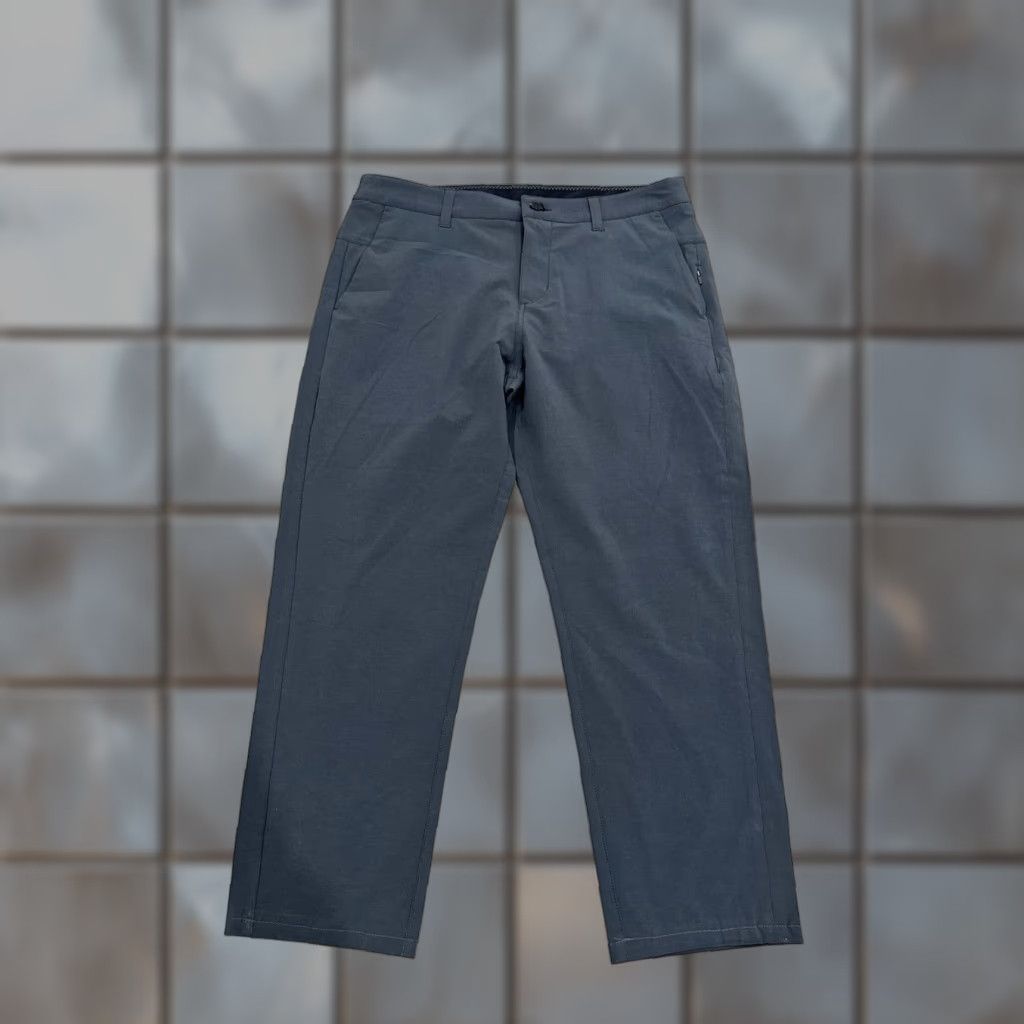 Vuori Vuori Pant Chino Mens 33x25.5 Gray Stretch Regular Lightweight 90s? No Vintage. Size US 33 - 1 Thumbnail