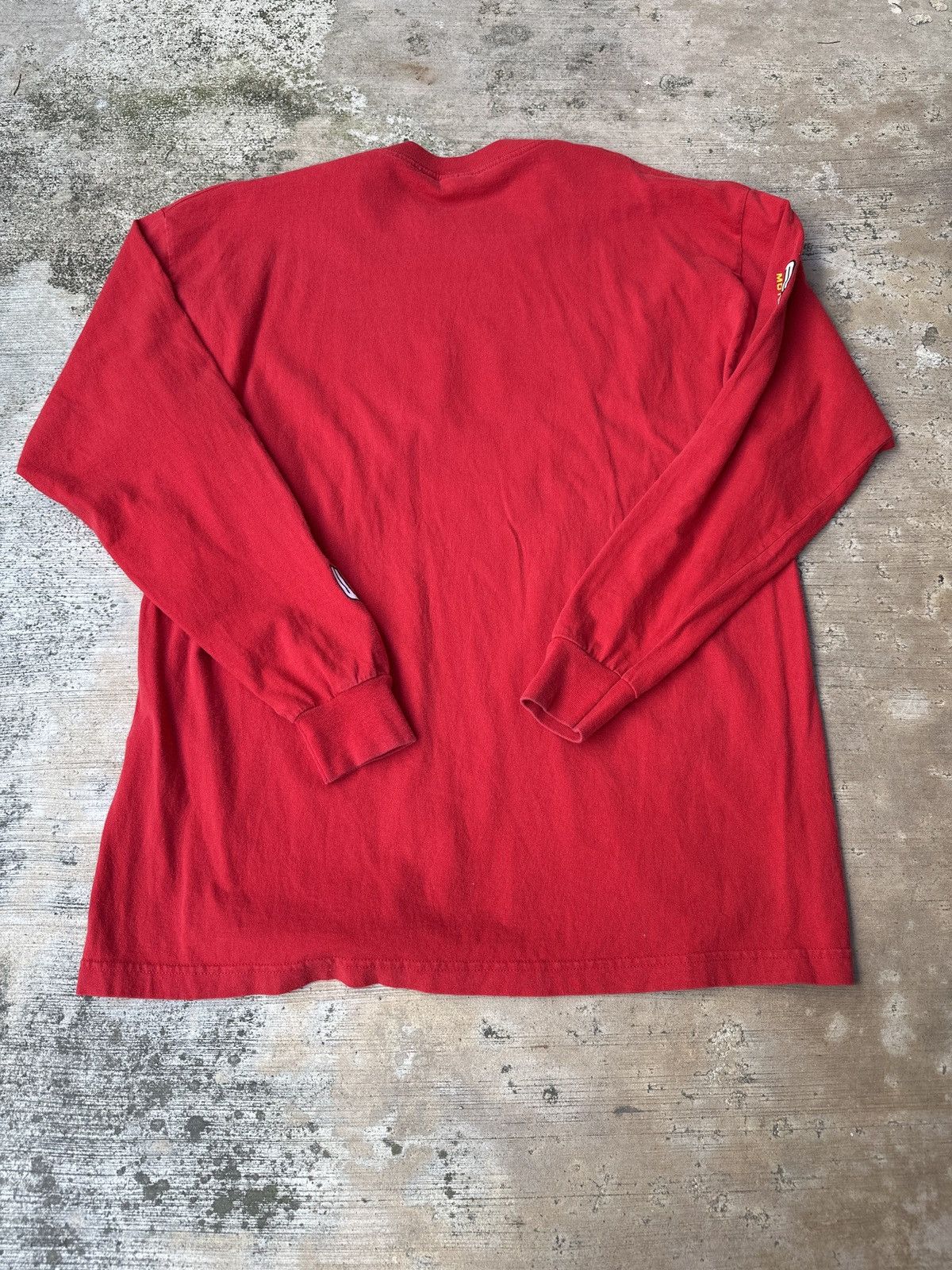 Fox Racing × Vintage Vintage 90s Surfwear Dirtbiking Fox Red Longsleeve T-Shirt Size US XL / EU 56 / 4 - 3 Thumbnail