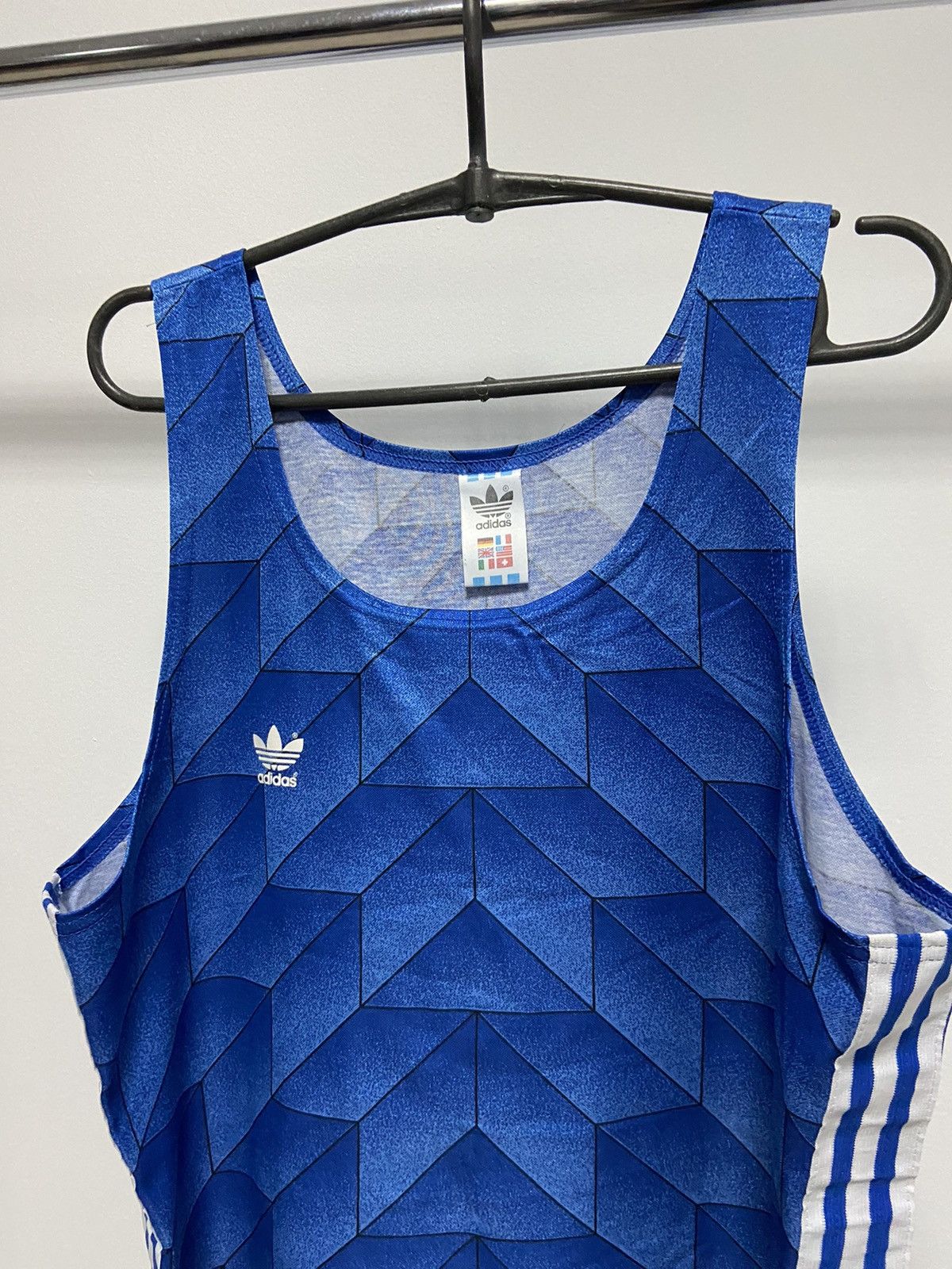 Adidas × Vintage Adidas Originals Vintage logo tank top west Germany stripe Size US M / EU 48-50 / 2 - 2 Thumbnail