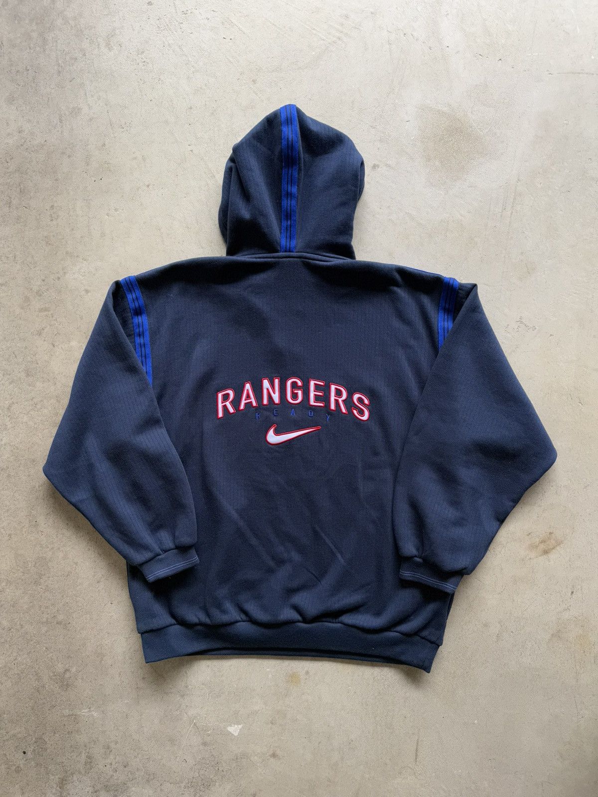 Nike Vintage 90s Nike Rangers FC Soccer Quarter Zip Sweatshirt Size US XL / EU 56 / 4 - 2 Thumbnail