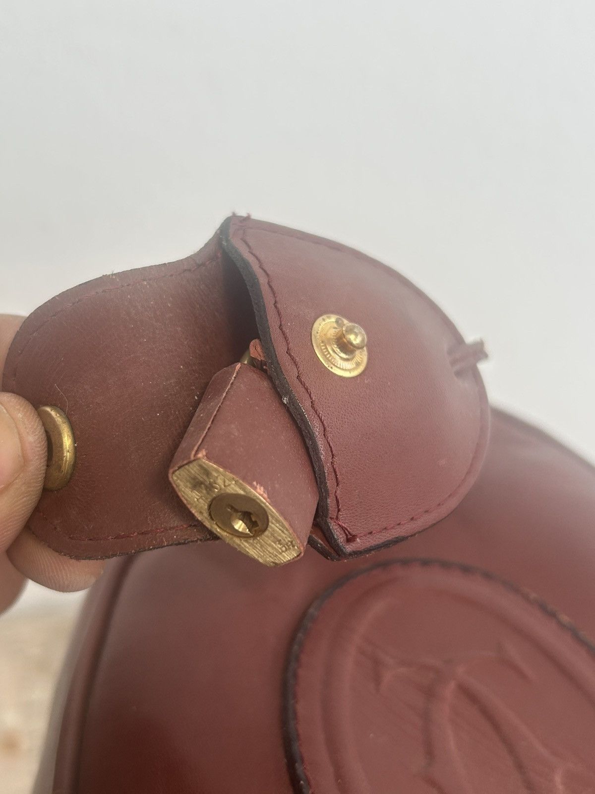 Cartier Wine Red Duffel Bag Vintage Cartier Size ONE SIZE - 11 Thumbnail