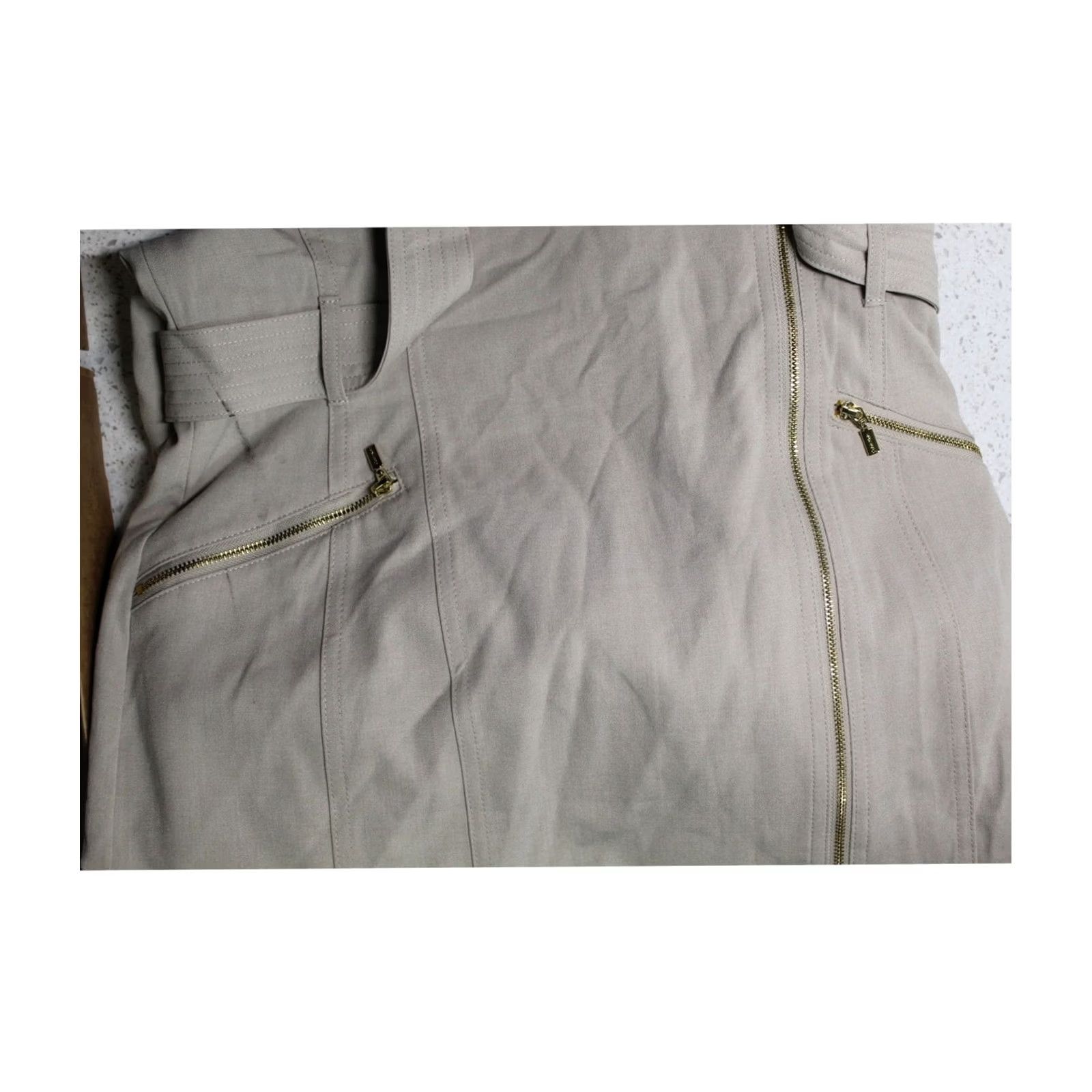 Calvin Klein Calvin Klein Womens Dress Sheath Belted darkbeige Size 10 Size L / US 10 / IT 46 - 2 Thumbnail