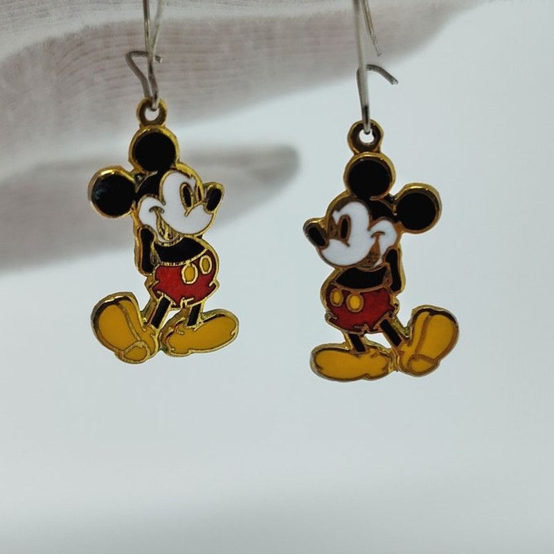 Disney Vintage Disney Mickey Mouse Dangle Earrings Made in Taiwan Size ONE SIZE - 2 Thumbnail