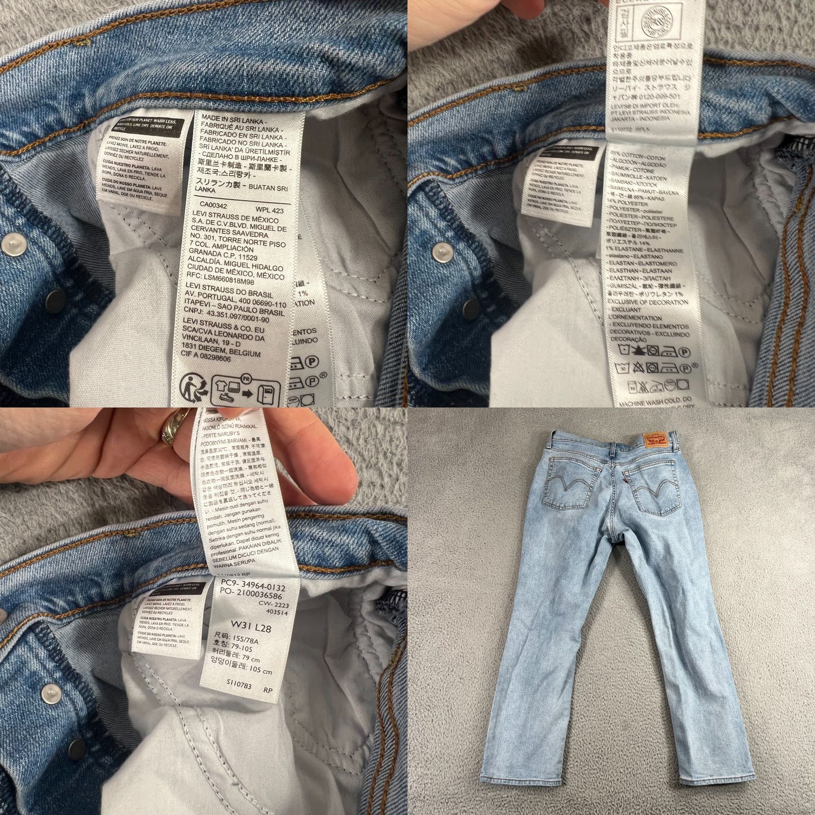 Levi's Levi’s Jeans Women’s Size 31 Wedgie Straight Button Fly Blue Denim Size 24" / US 00 / IT 34 - 8 Thumbnail
