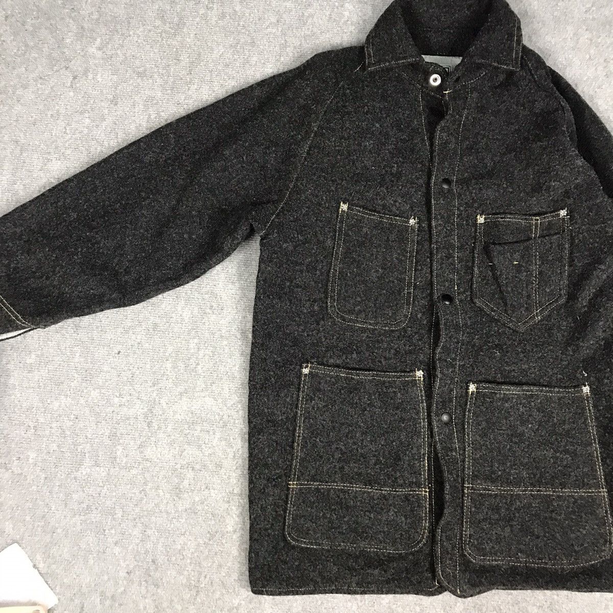 Vintage HERMOSE WORK CLOTHING WOOL SNAP BUTTON JACKET Size US S / EU 44-46 / 1 - 4 Thumbnail