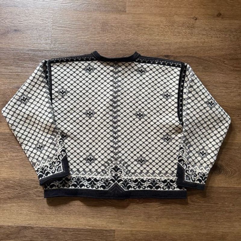 Dale Of Norway Vintage Dales of Norway B&W Knit Sweater Size XL / US 12-14 / IT 48-50 - 5 Thumbnail